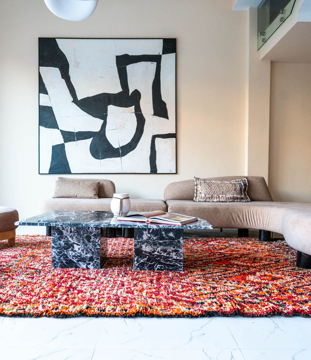 Moroccan vintage rug 
