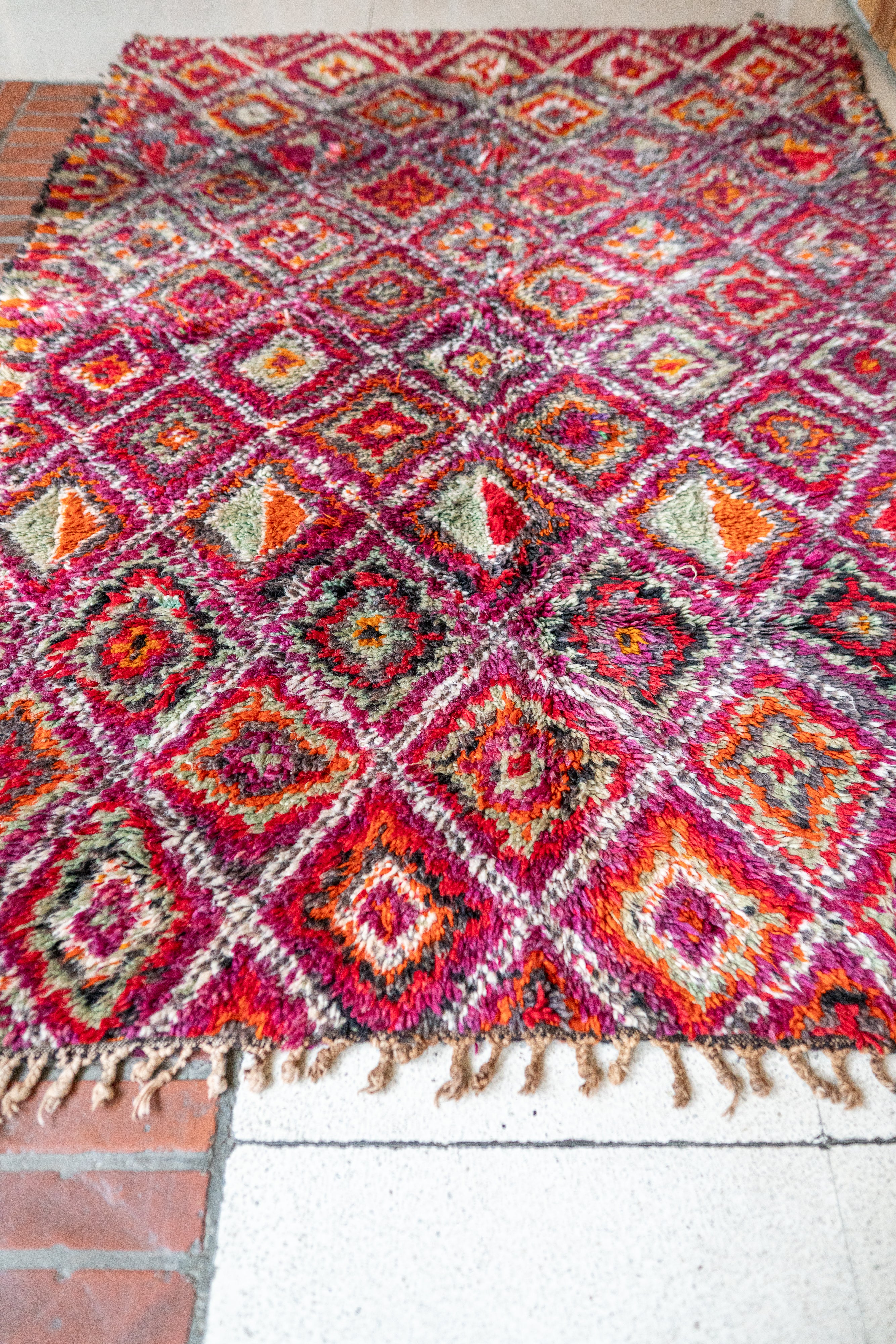Beni M’Guild Vintage Rug ”70's” 195x380 cm