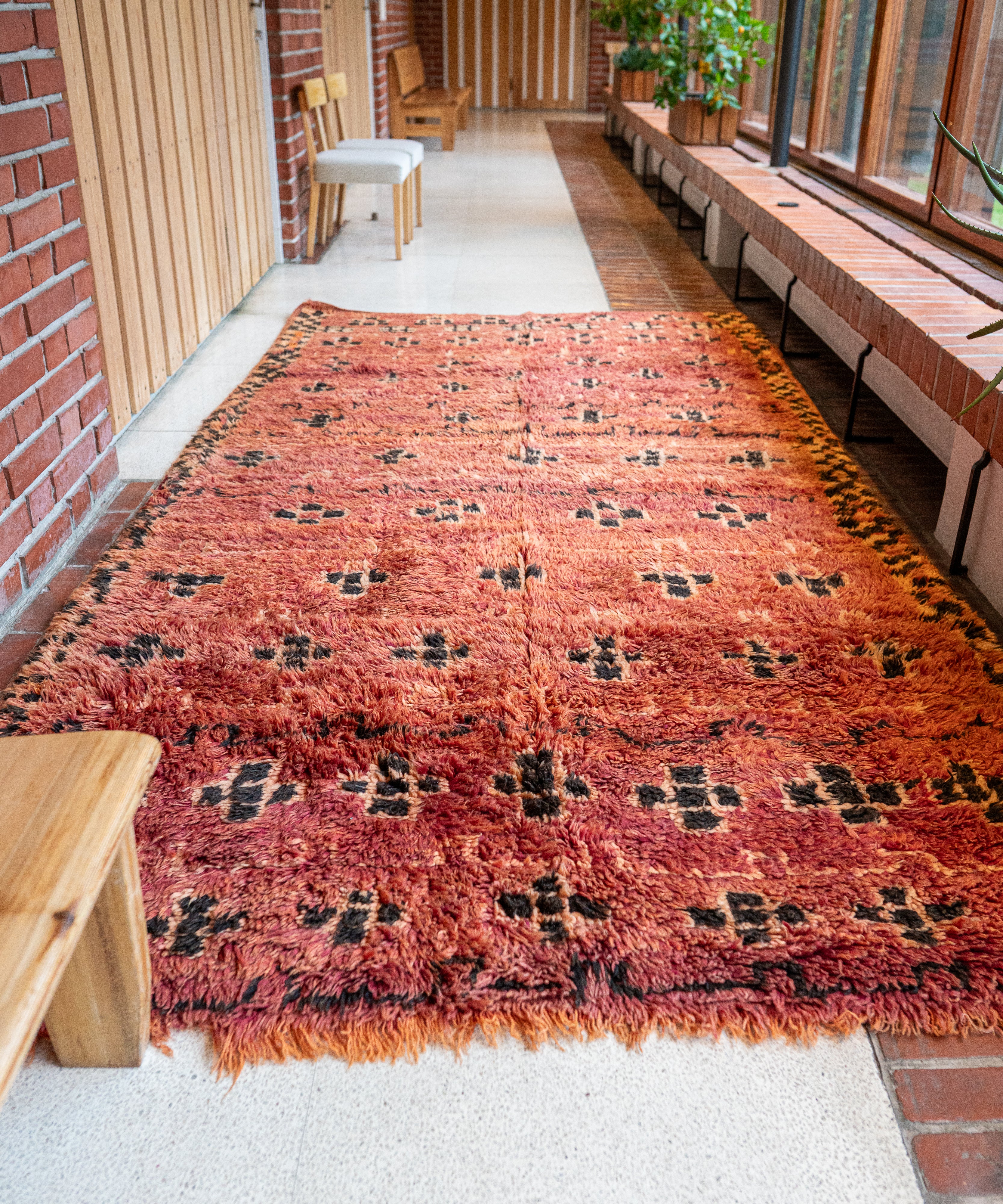 Aït Youssi Vintage Rug "Autumn Sky" 185x340 cm