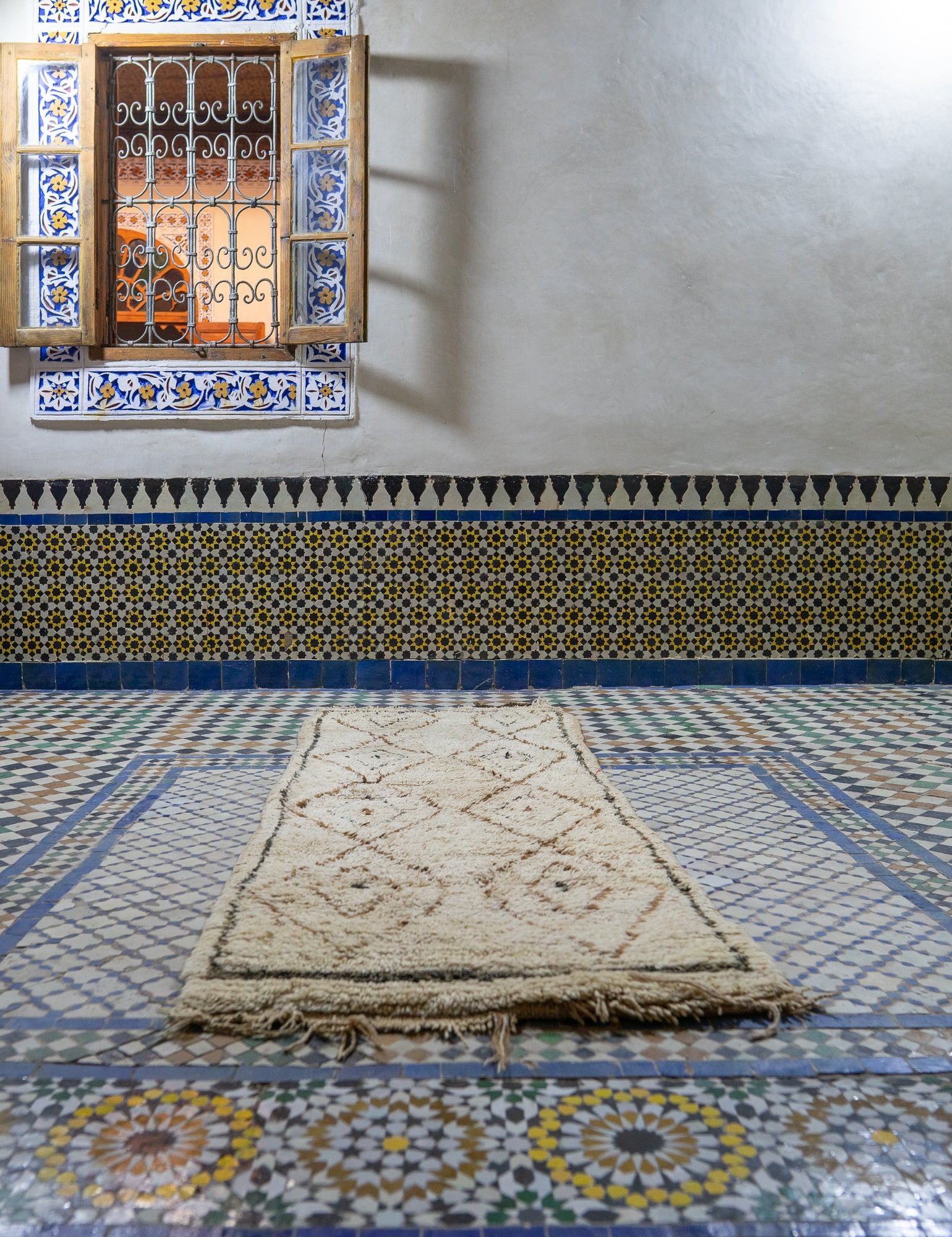 Azilal Vintage Rug “Catfish" 70x190 cm