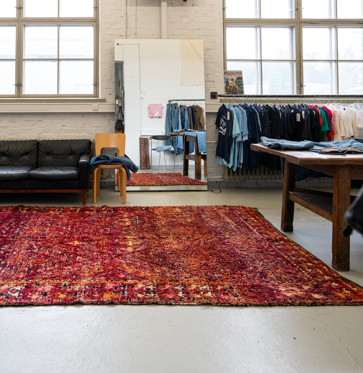 Beni M'Guild Vintage Rug "Cielo" 200x330 cm