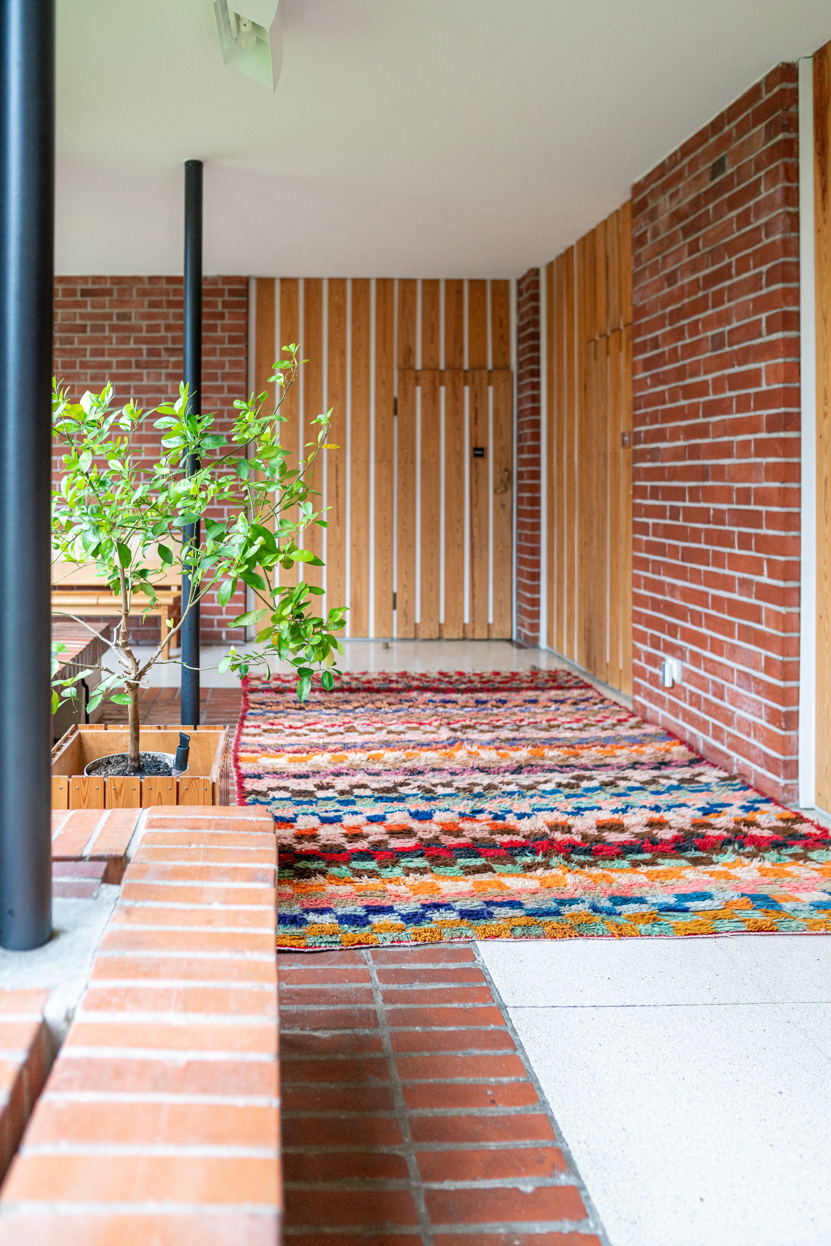 Boucherouite vintage matto "Coctail" 195x320 cm