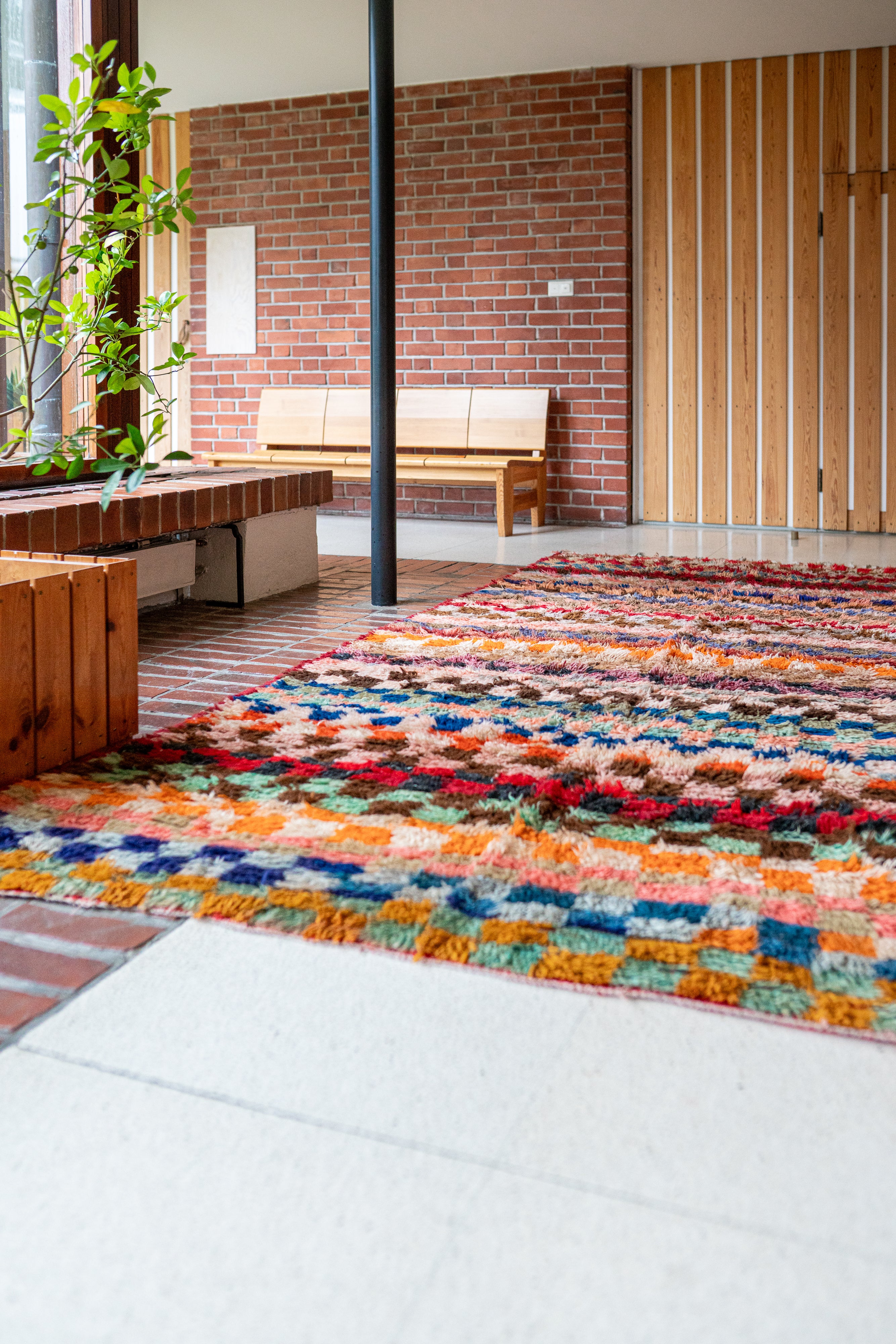 Boucherouite vintage matto "Coctail" 195x320 cm