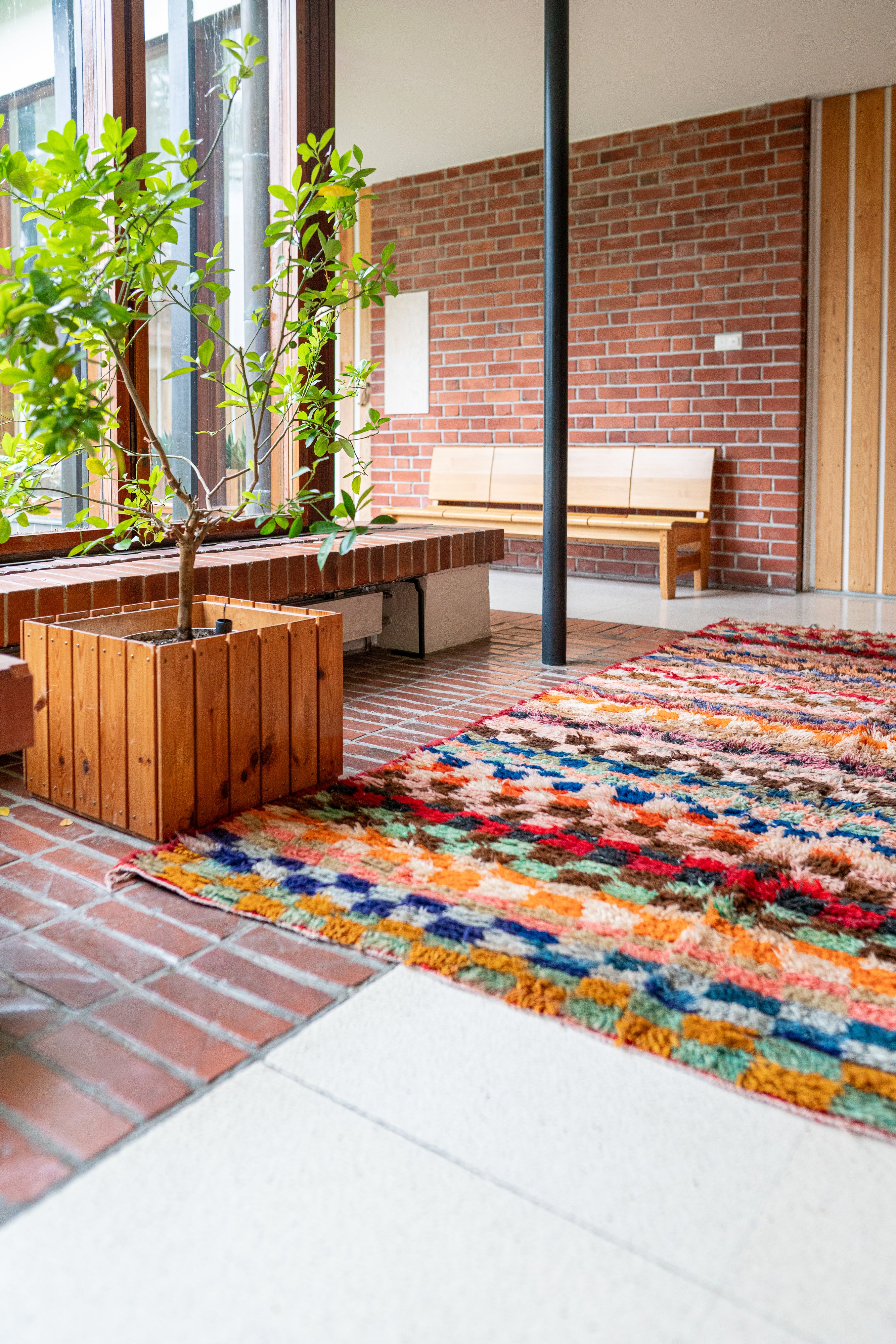 Boucherouite vintage matto "Coctail" 195x320 cm