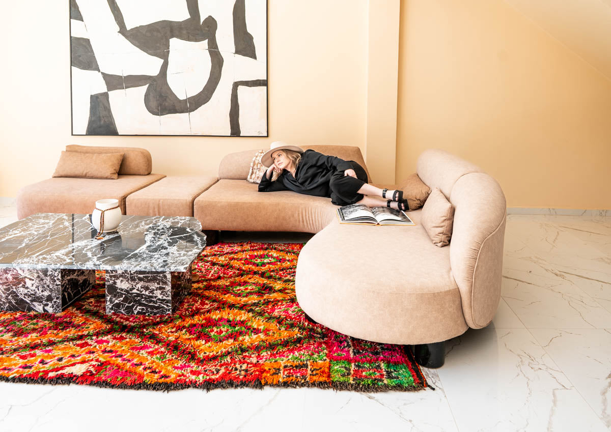 Marmoucha matto "Couture" 190x370 cm