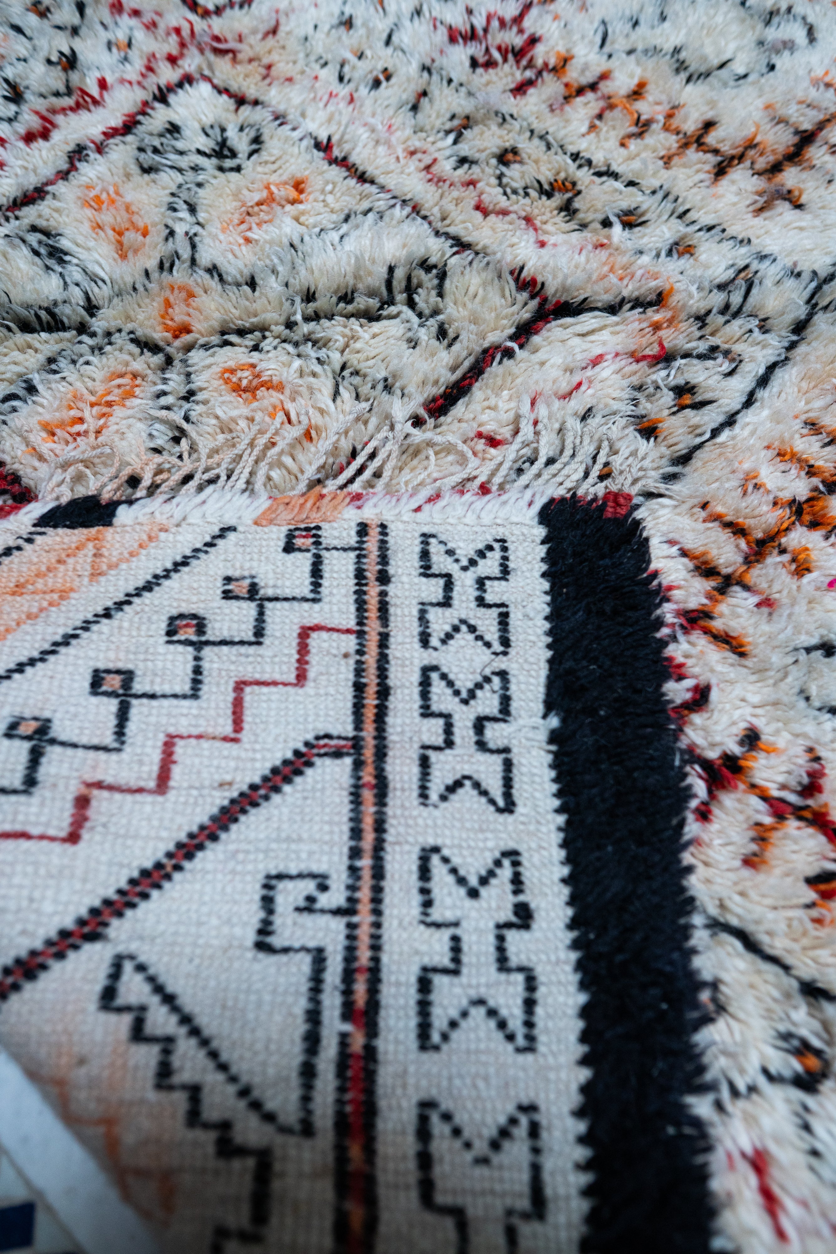 Marmoucha vintage-matto "Feather" 200x345 cm