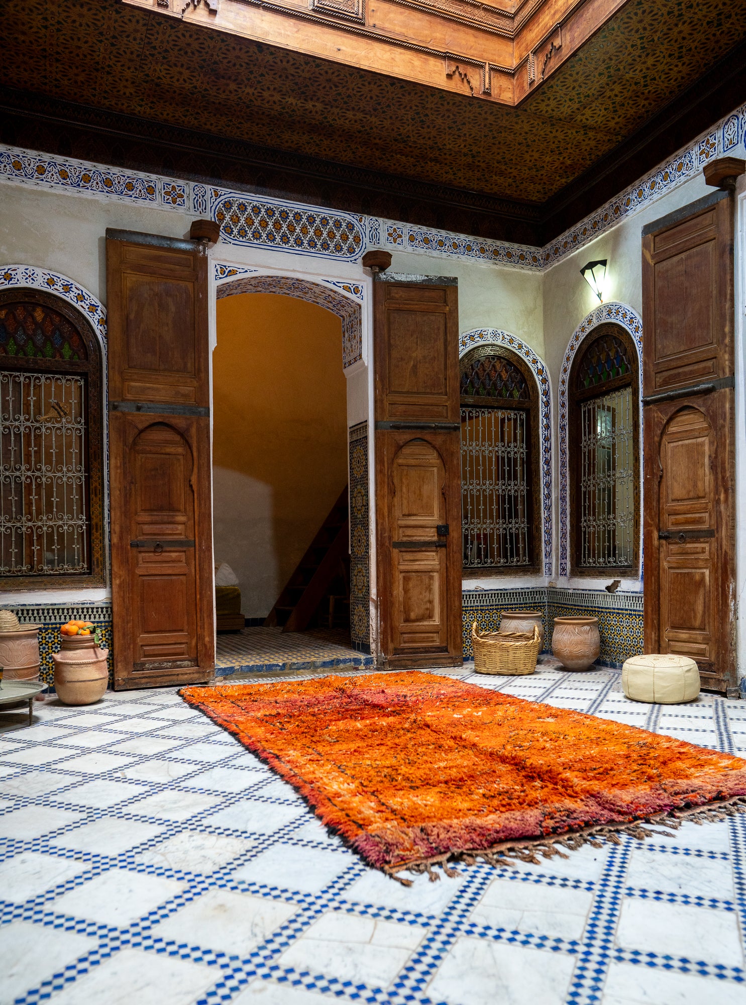 Beni M’Guild Vintage Rug ”Flame” 190x345 cm