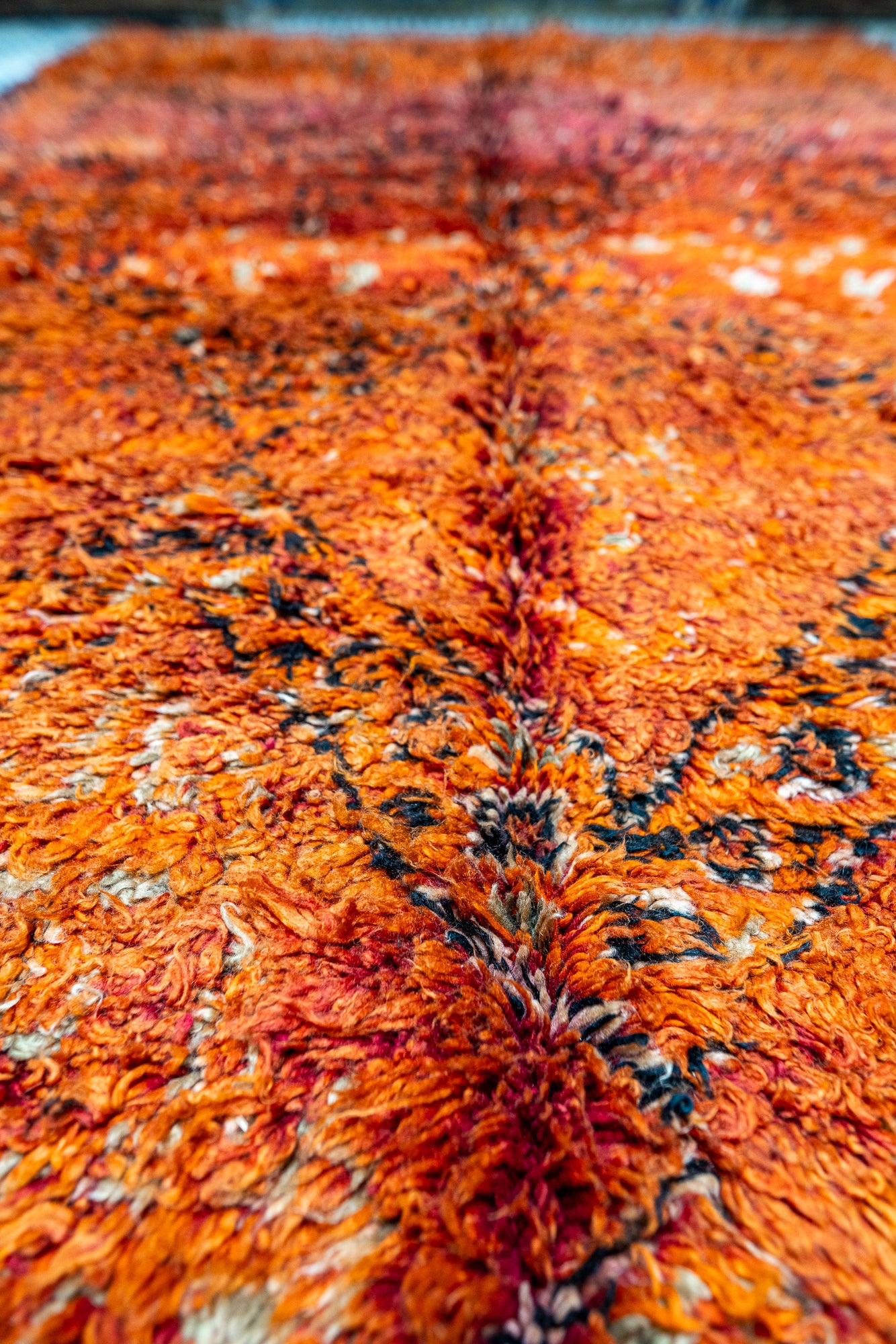 Beni M’Guild Vintage Rug ”Flame” 190x345 cm