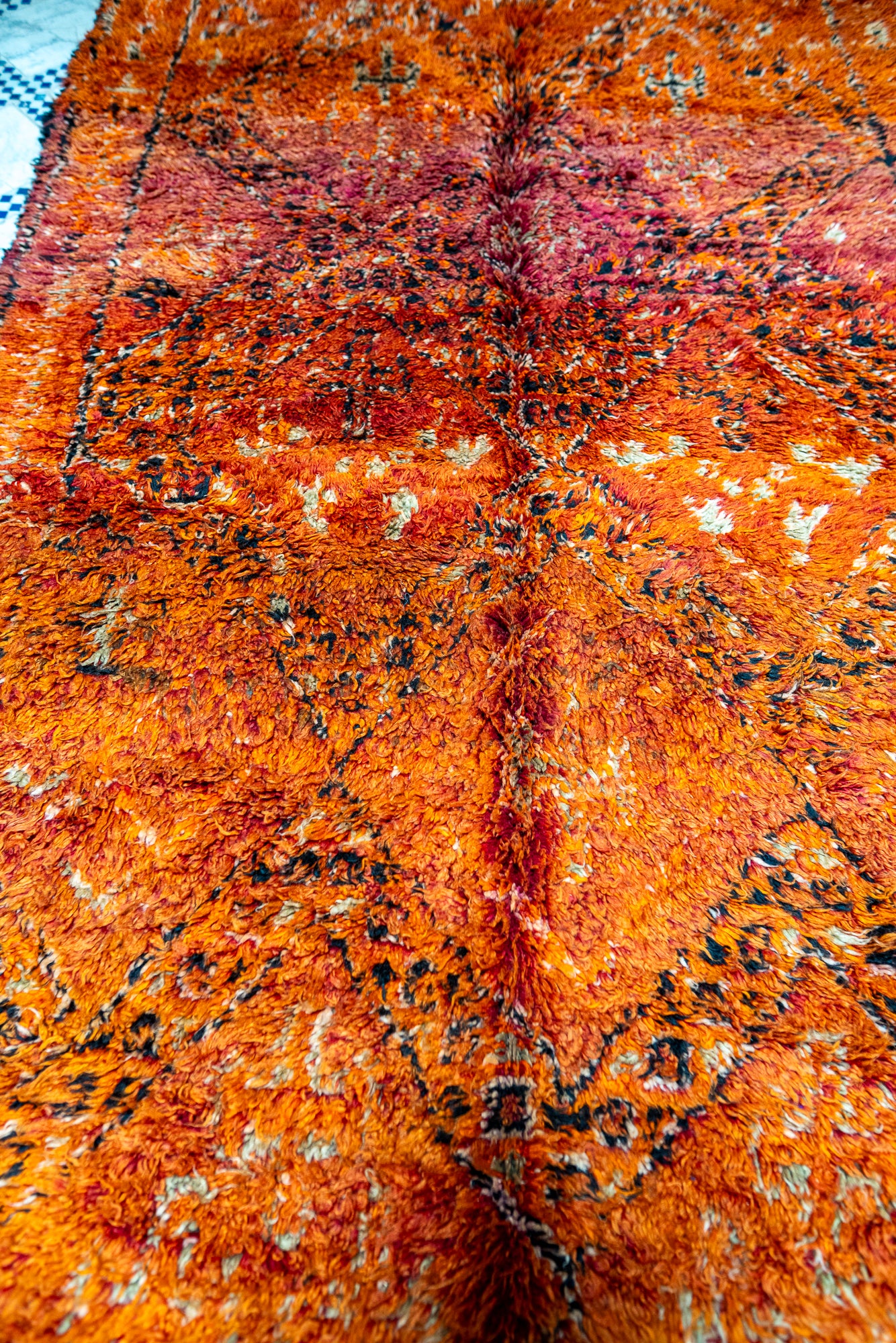 Beni M’Guild Vintage Rug ”Flame” 190x345 cm