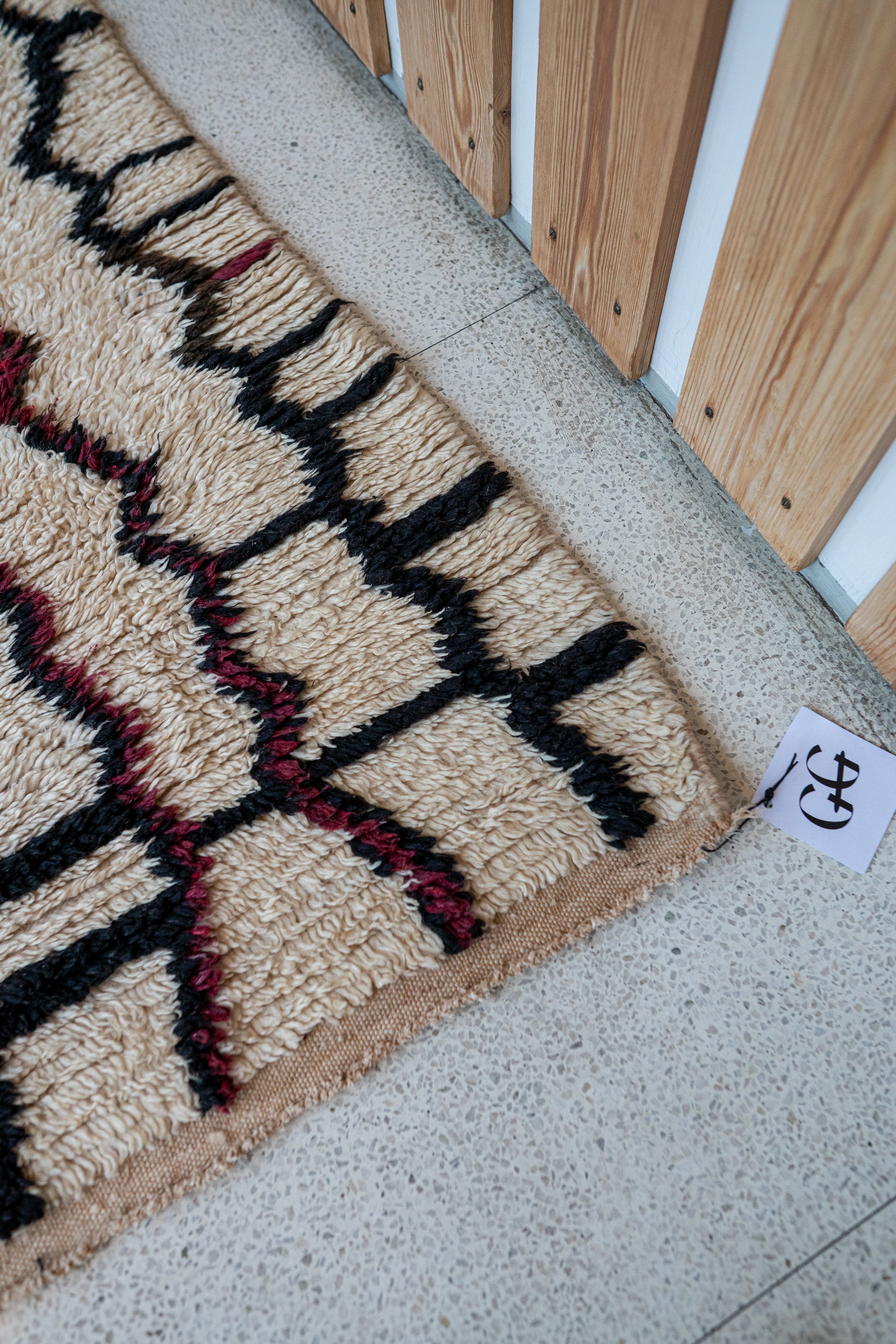 79×171 "Go with the flow” ViNTAGE RUG Moroccan Vintage Rug 