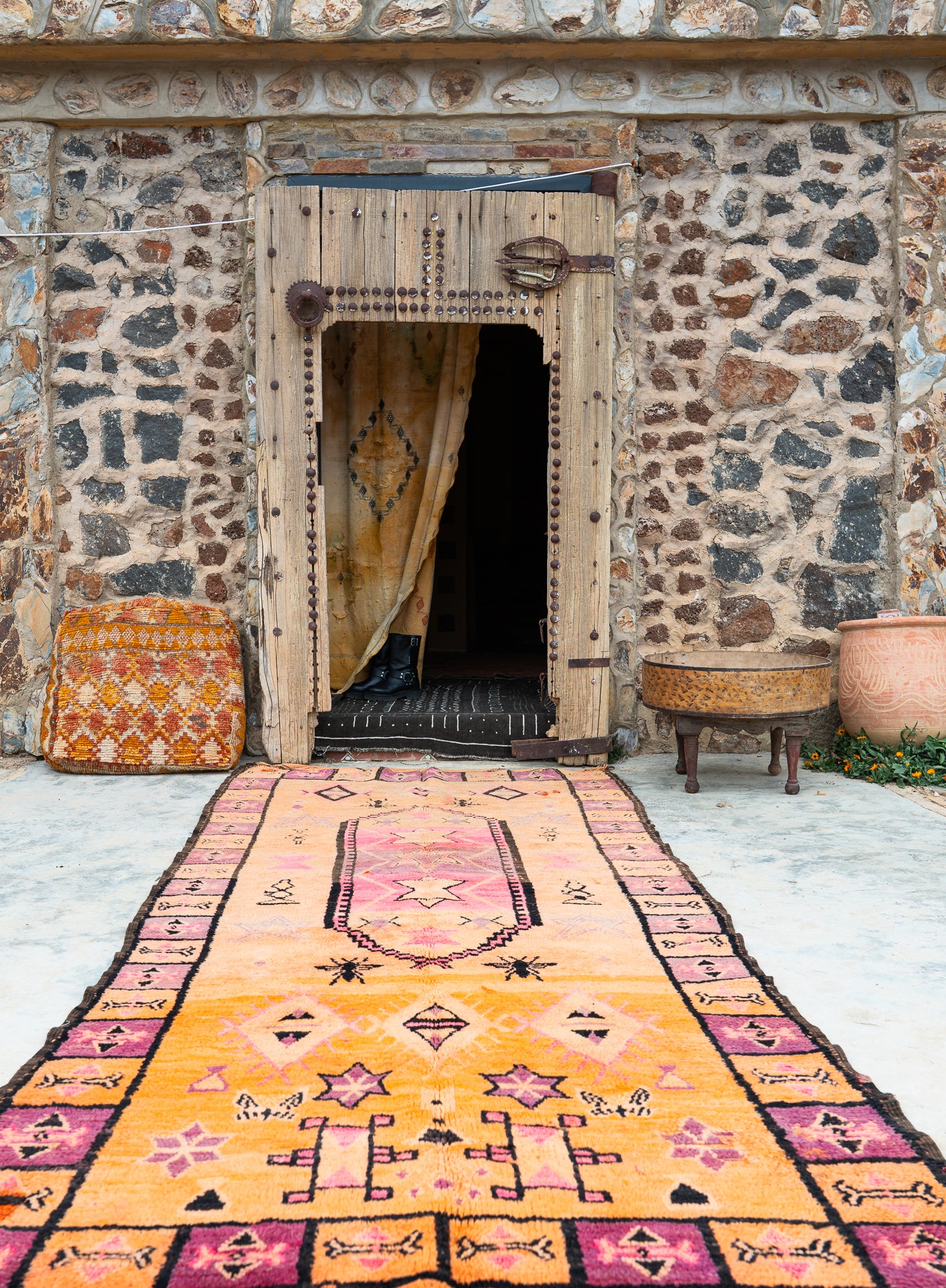 Boujad Vintage Rug “Fly” 125x320 cm