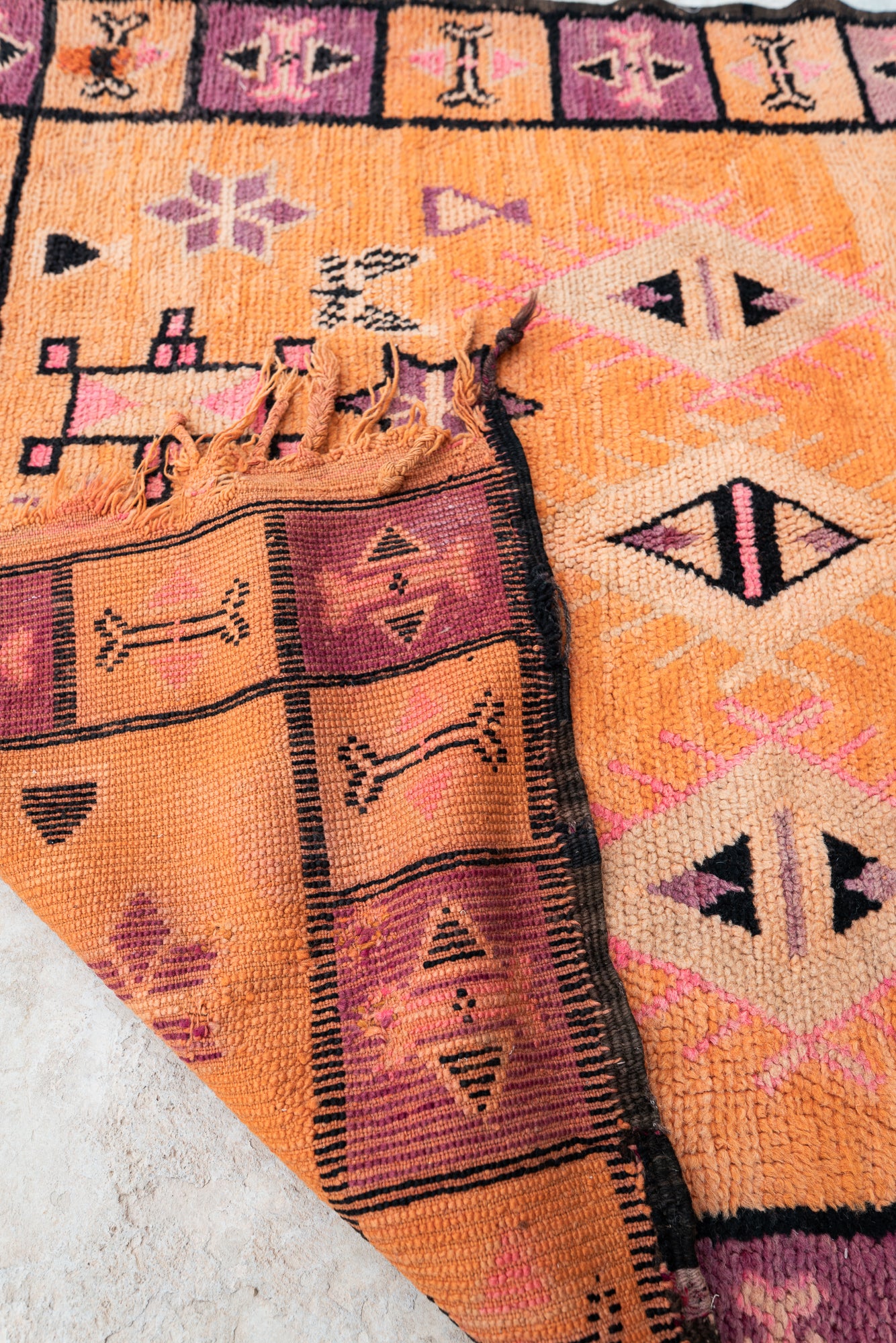 Boujad Vintage Rug “Fly” 125x320 cm