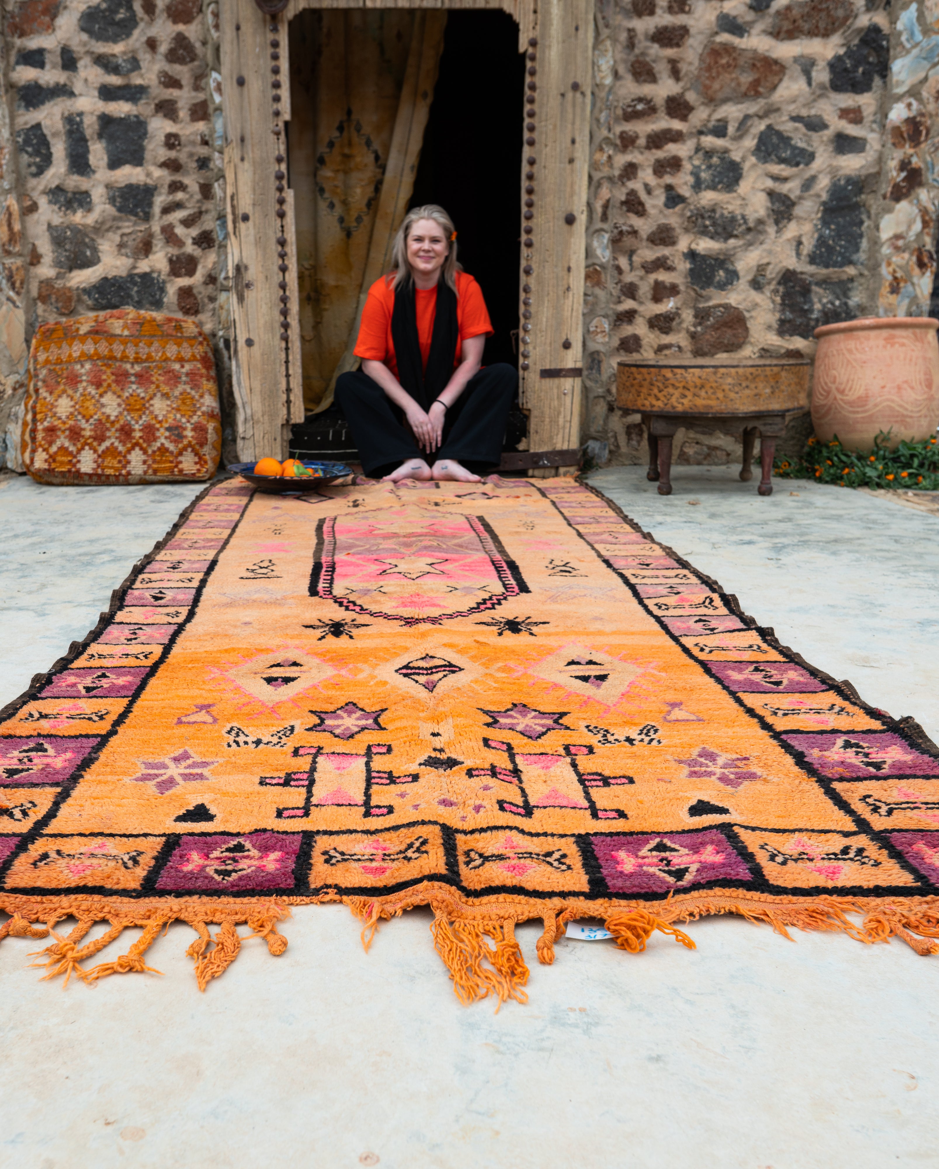 Boujad Vintage Rug “Fly” 125x320 cm