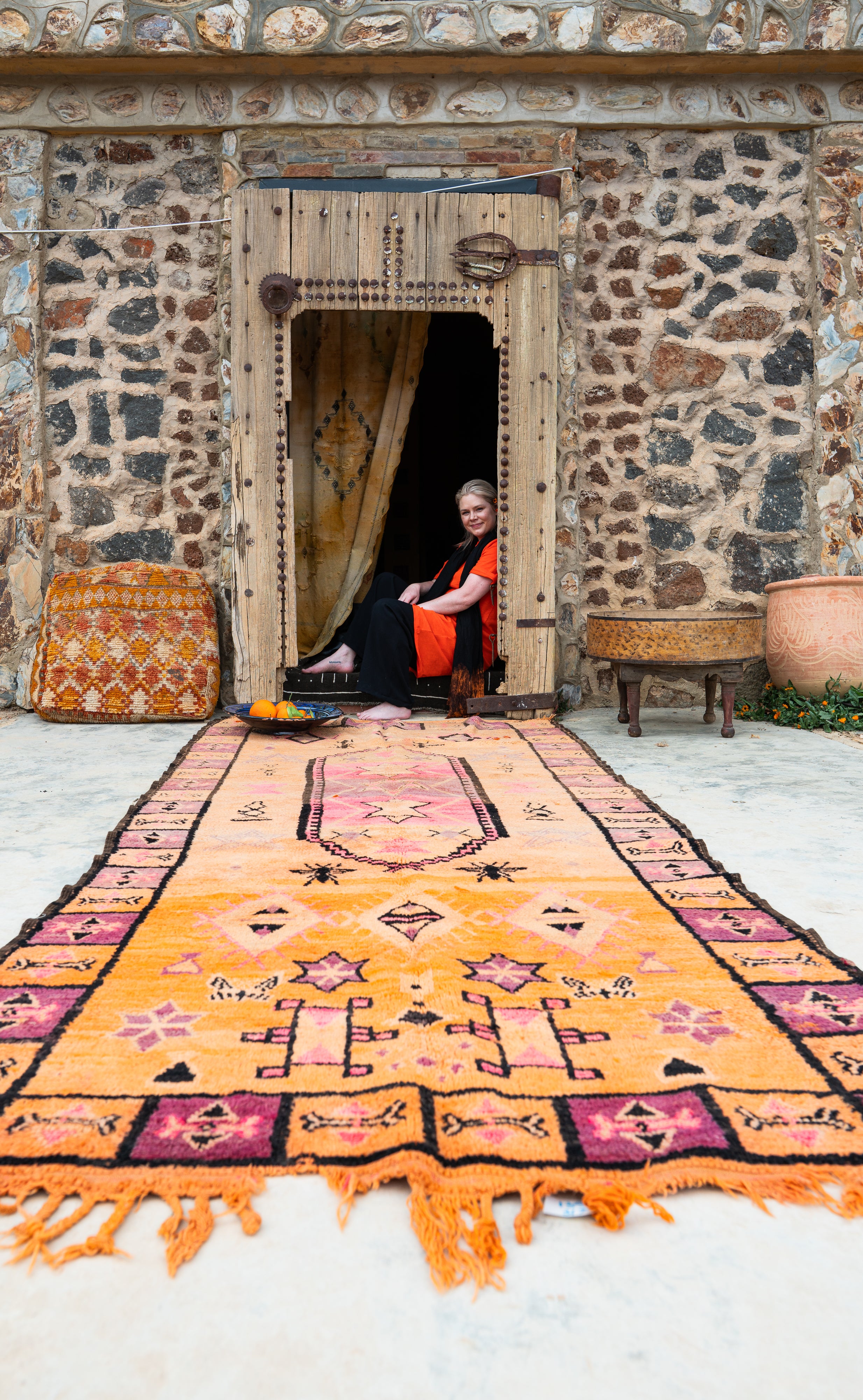 Boujad Vintage Rug “Fly” 125x320 cm