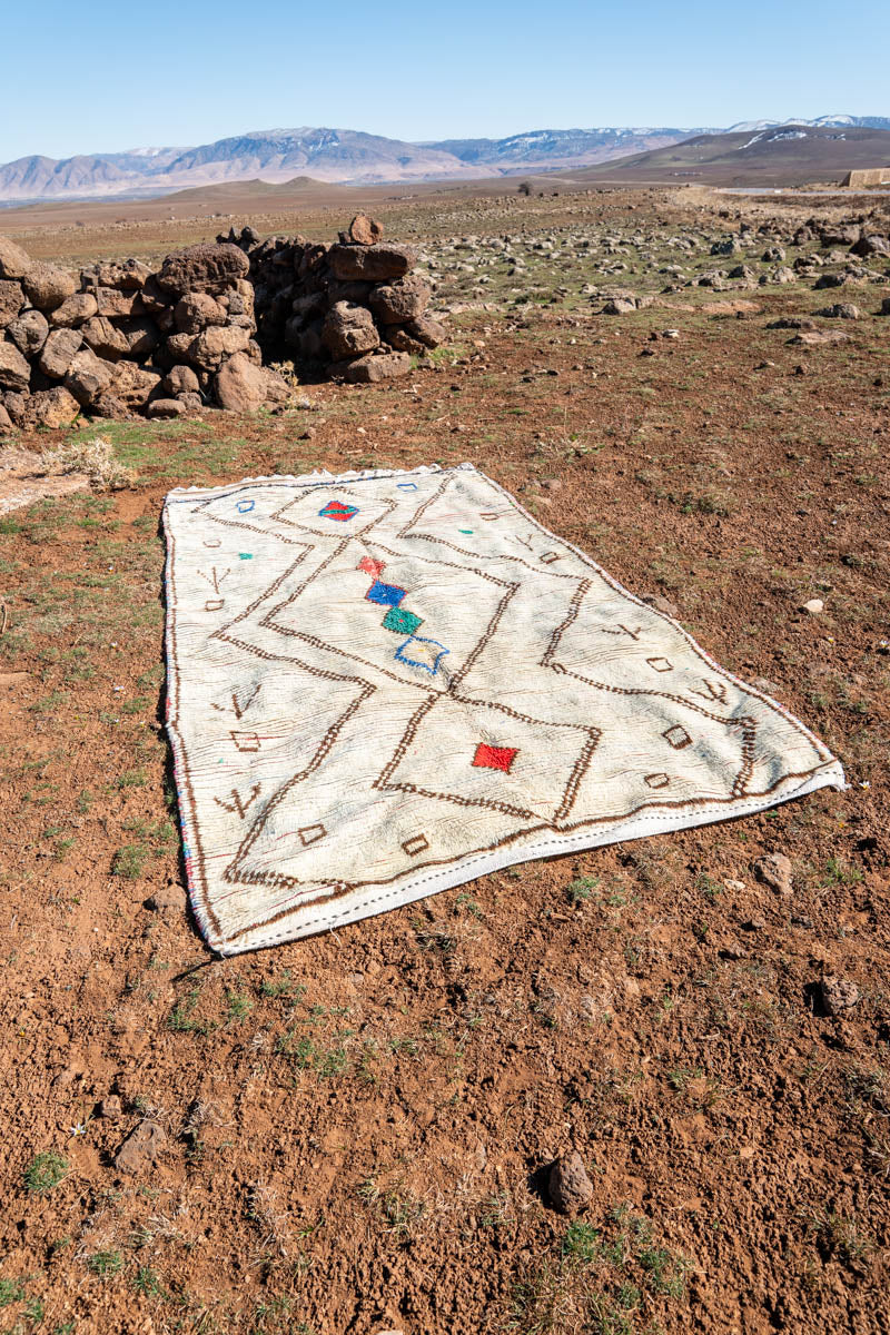 Azilal vintage-matto "Folk" 160x300 cm