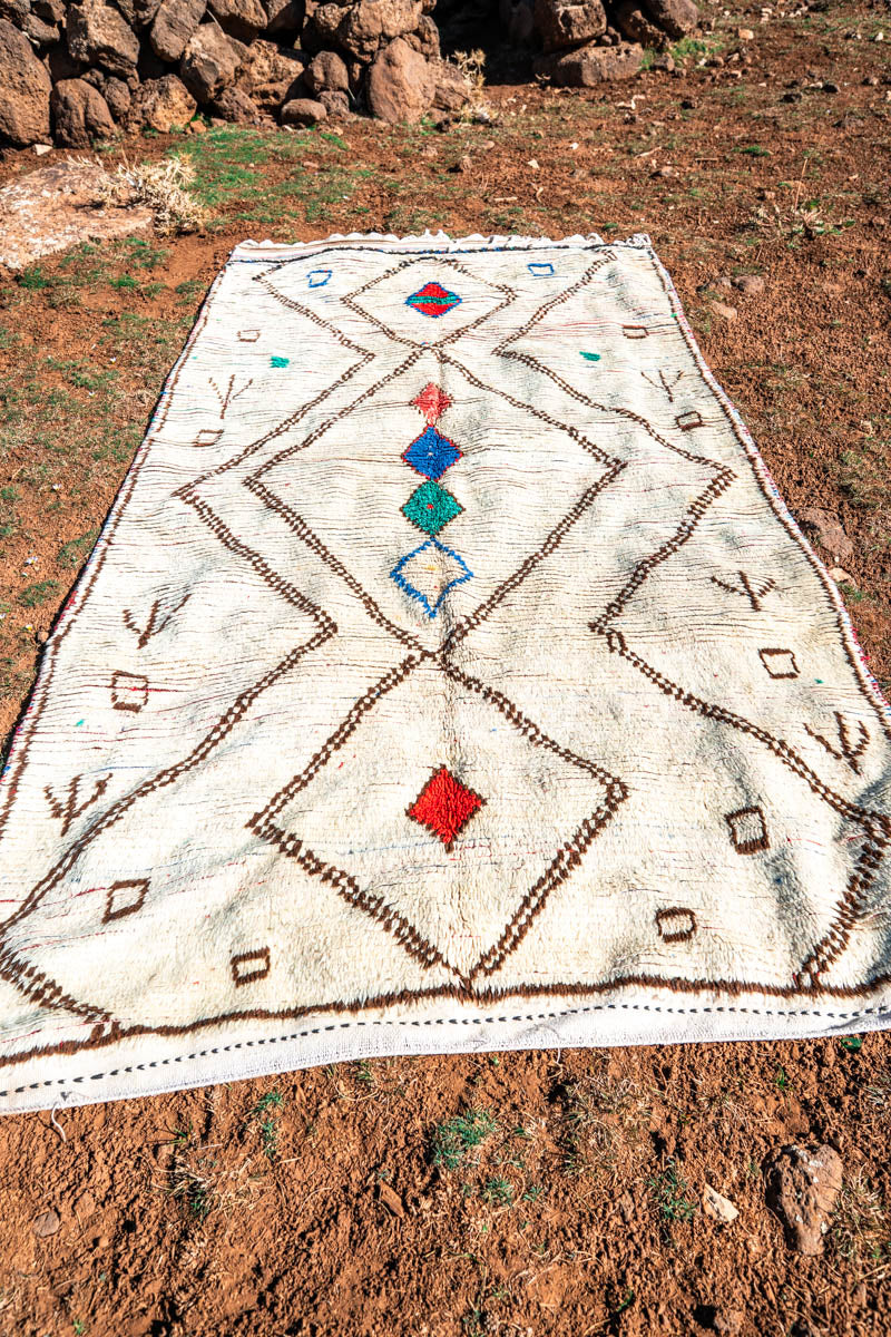 Azilal vintage-matto "Folk" 160x300 cm
