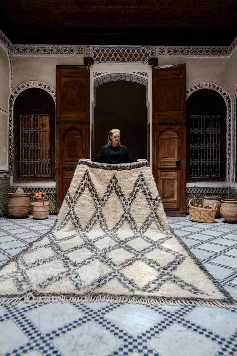 Beni Ouarain vintage-matto "Foundation" 190x315 cm