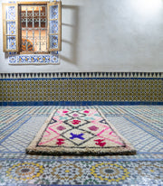 Boucherouite Vintage Rug "Hento" 75x175 cm