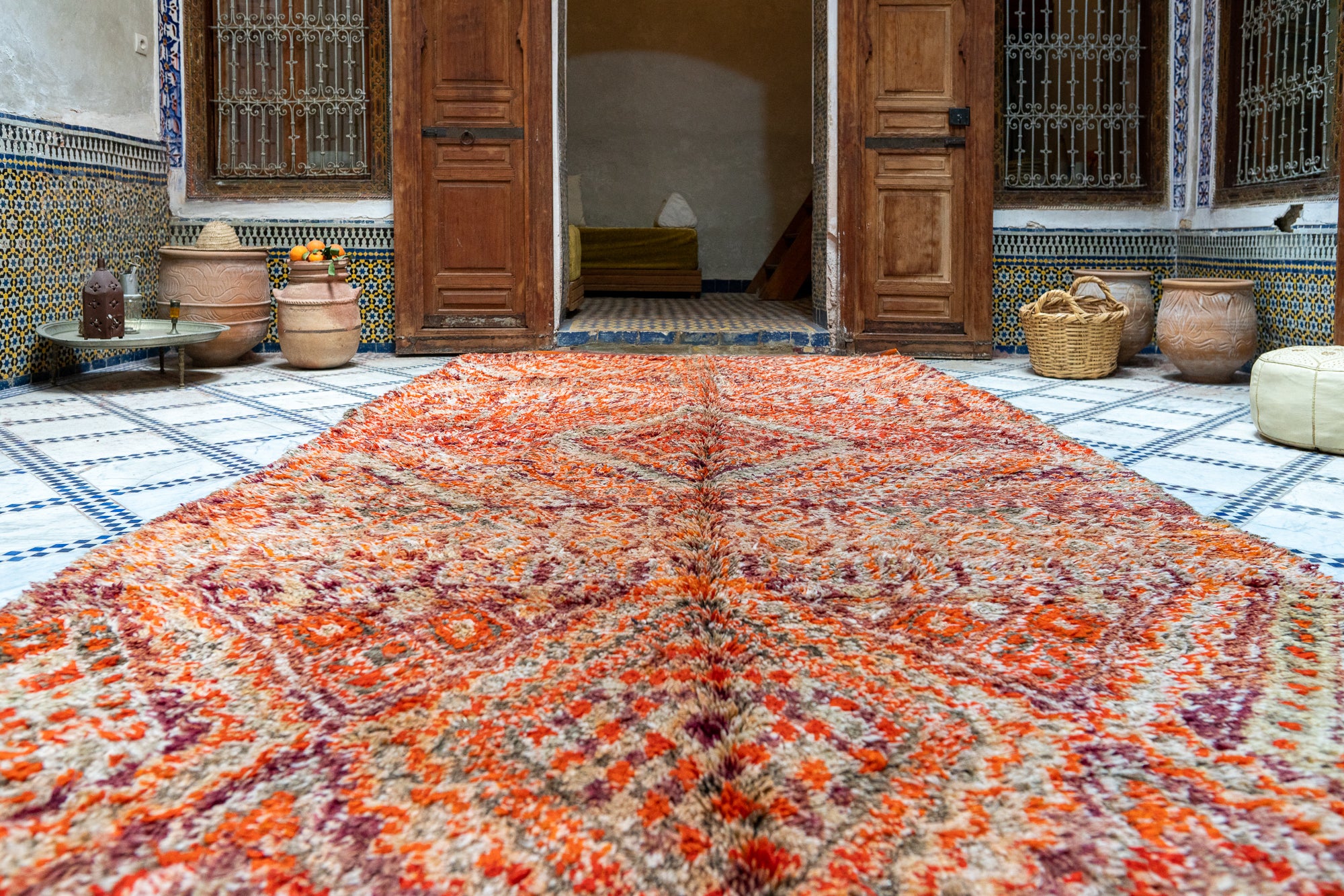 Beni M’Guild Vintage Rug "Hieroglyfi” 205x405 cm
