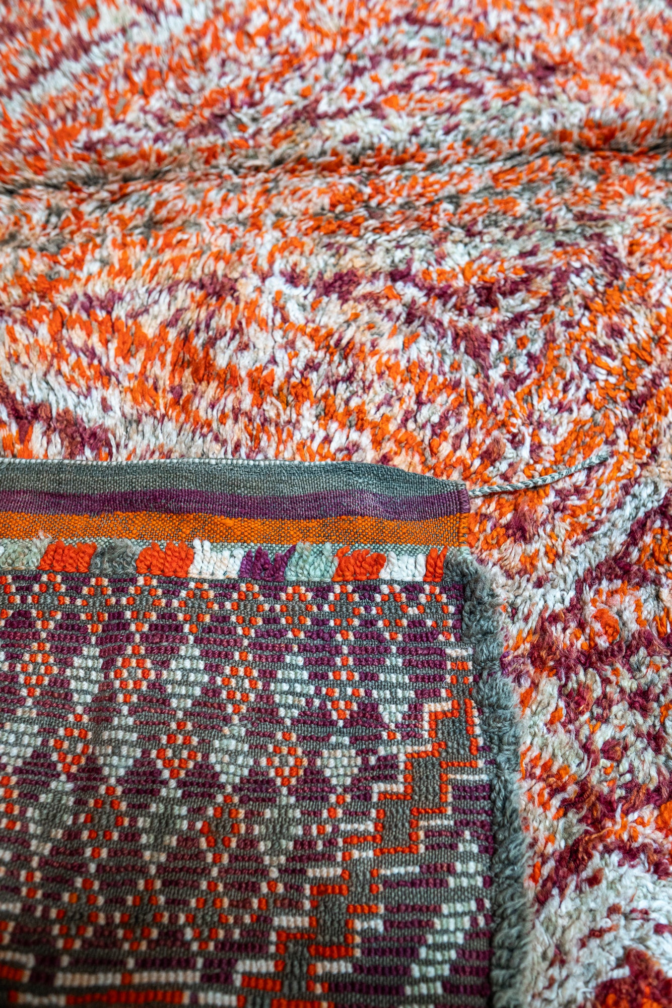 Beni M’Guild Vintage Rug "Hieroglyfi” 205x405 cm