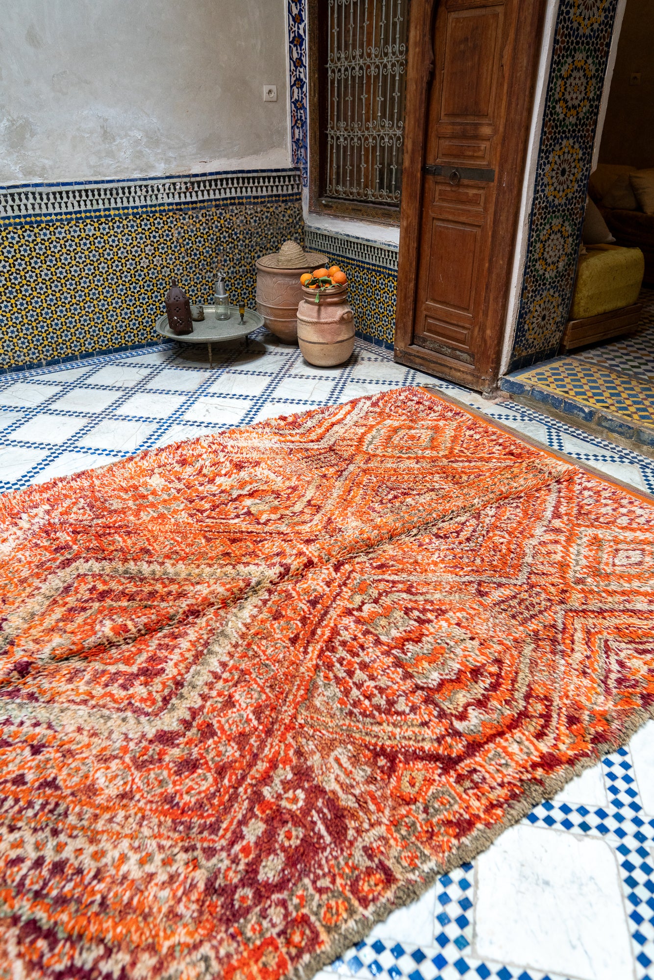 Beni M’Guild Vintage Rug "Hieroglyfi” 205x405 cm