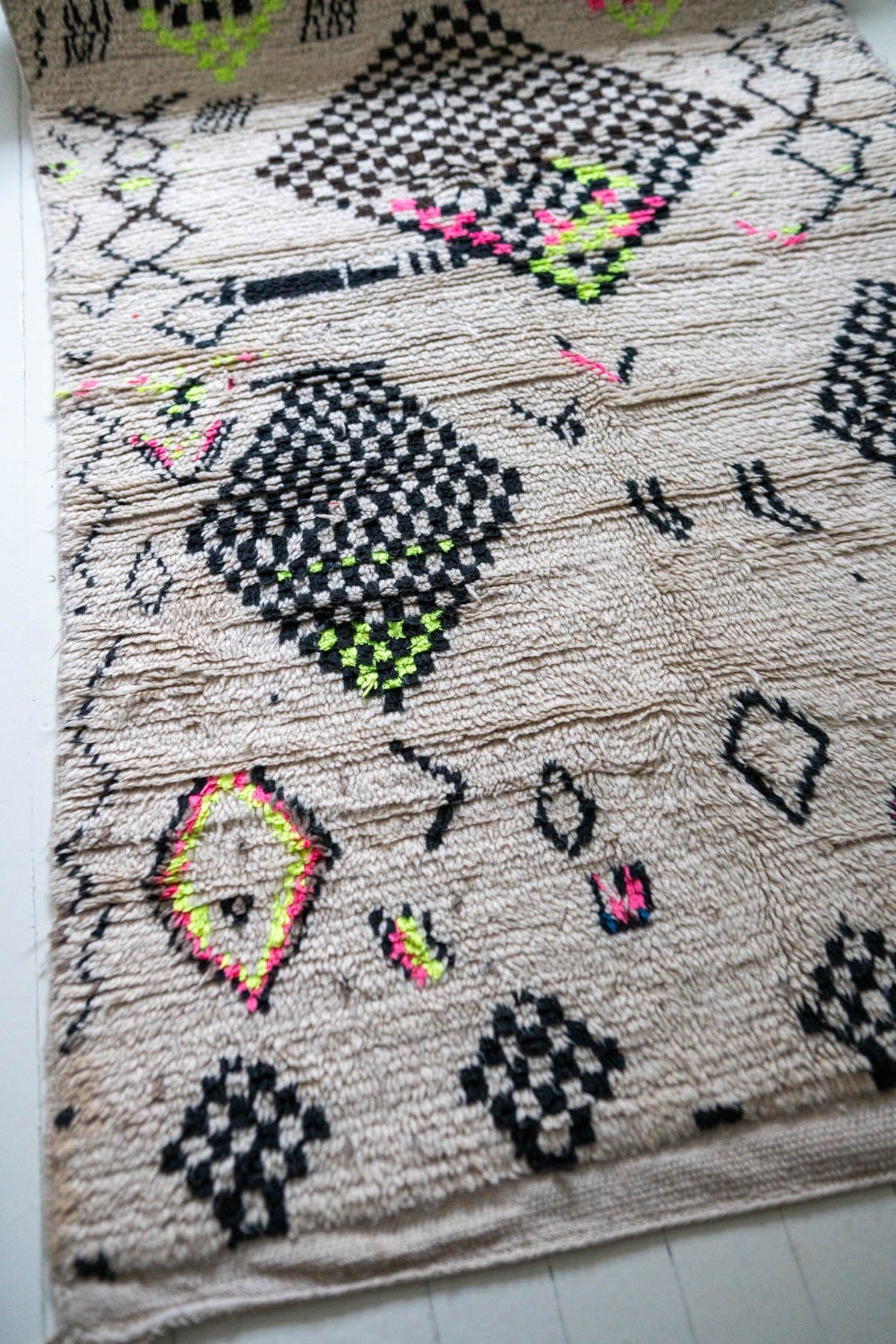 Azilal vintage-matto “Jungle” 130x225 cm