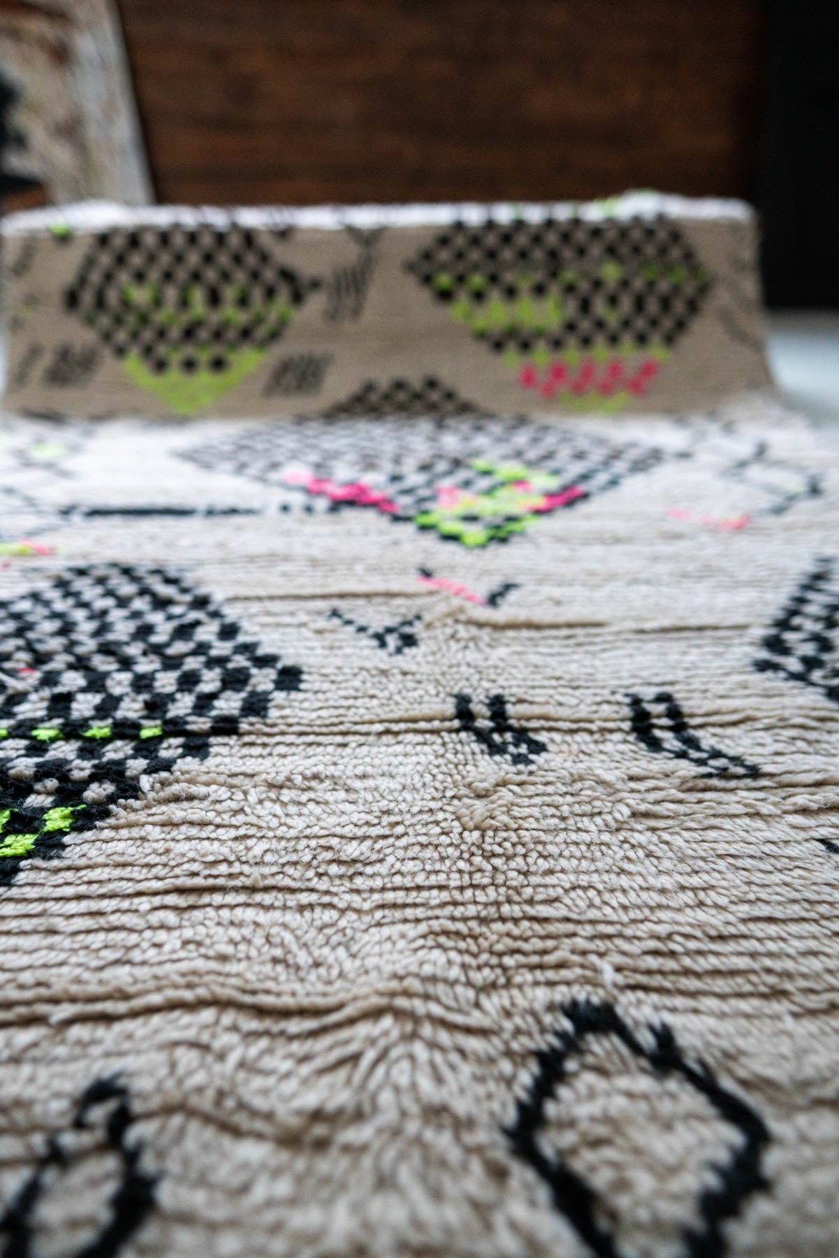 Azilal vintage-matto “Jungle” 130x225 cm