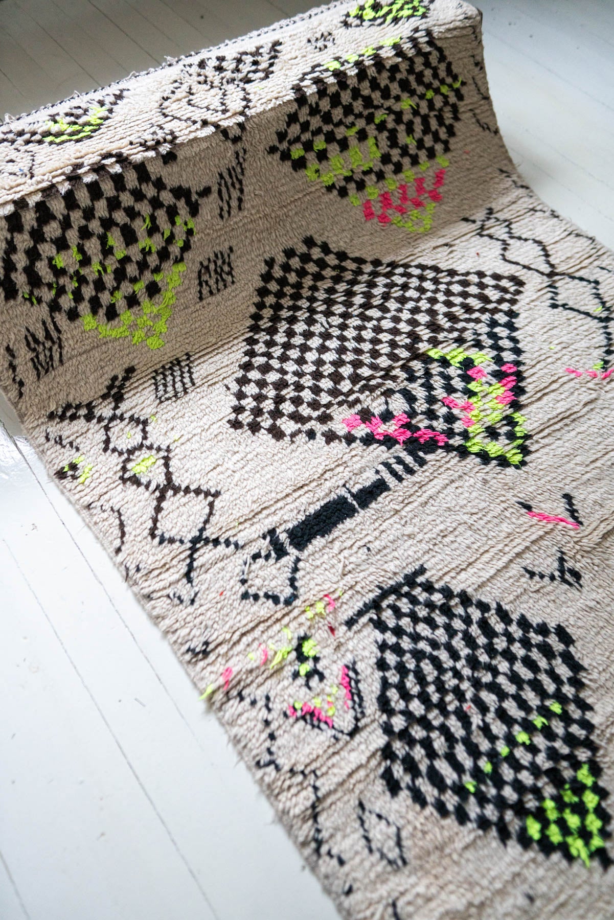 Azilal vintage-matto “Jungle” 130x225 cm