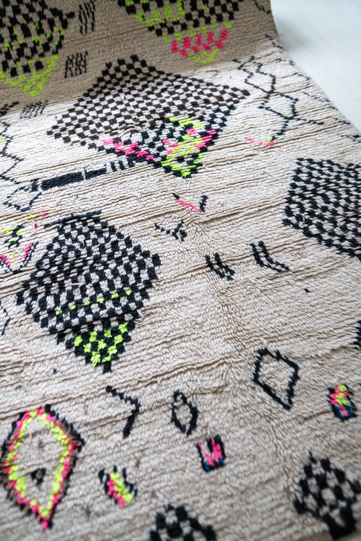 Azilal vintage-matto “Jungle” 130x225 cm