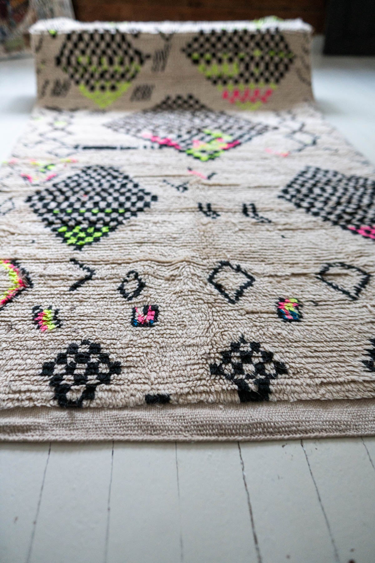Azilal vintage-matto “Jungle” 130x225 cm