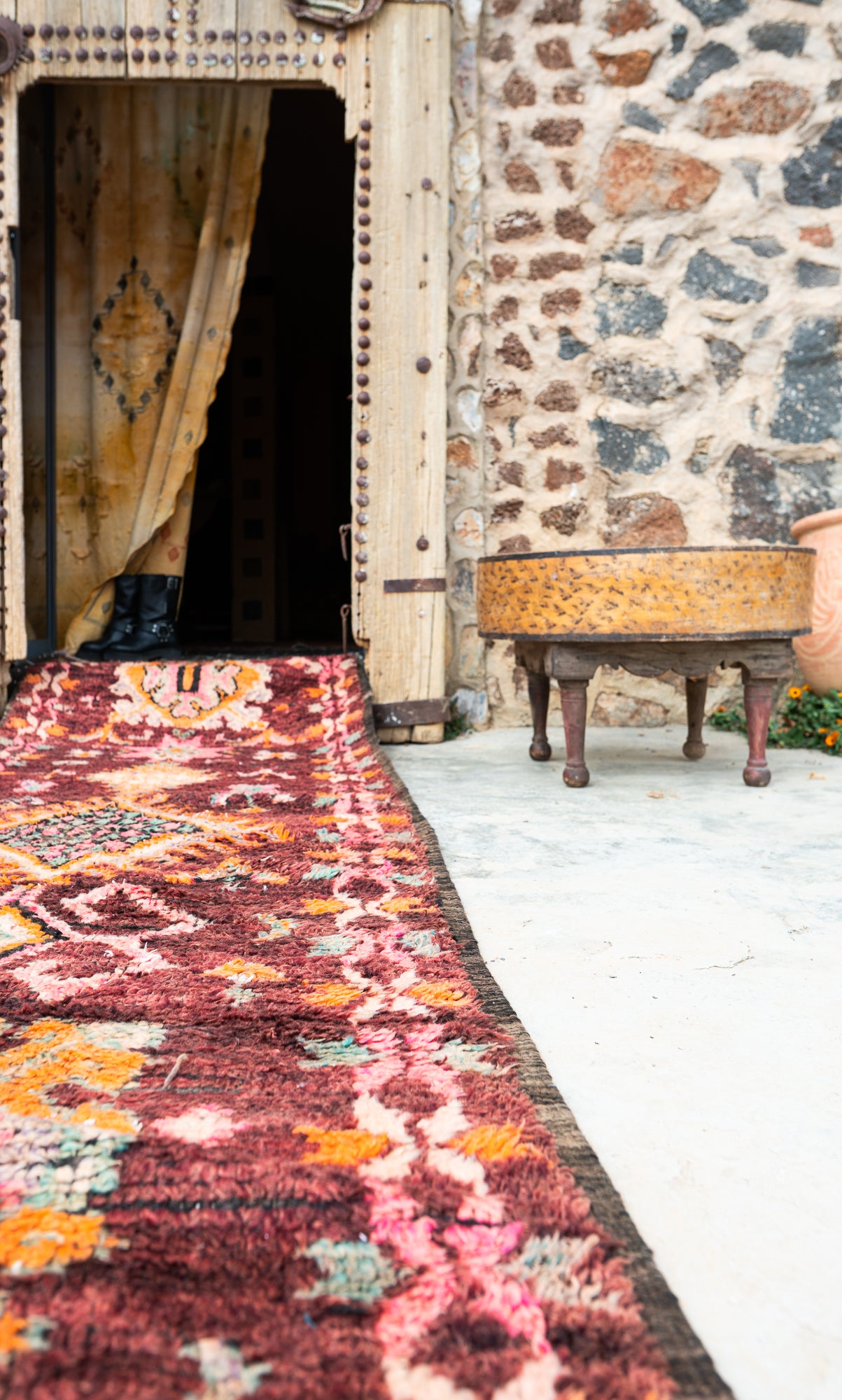 Boujad Vintage Rug “Kutsu” 90x415 cm