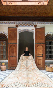Aito Marokkolainen Beni Ouarain vintage villamatto