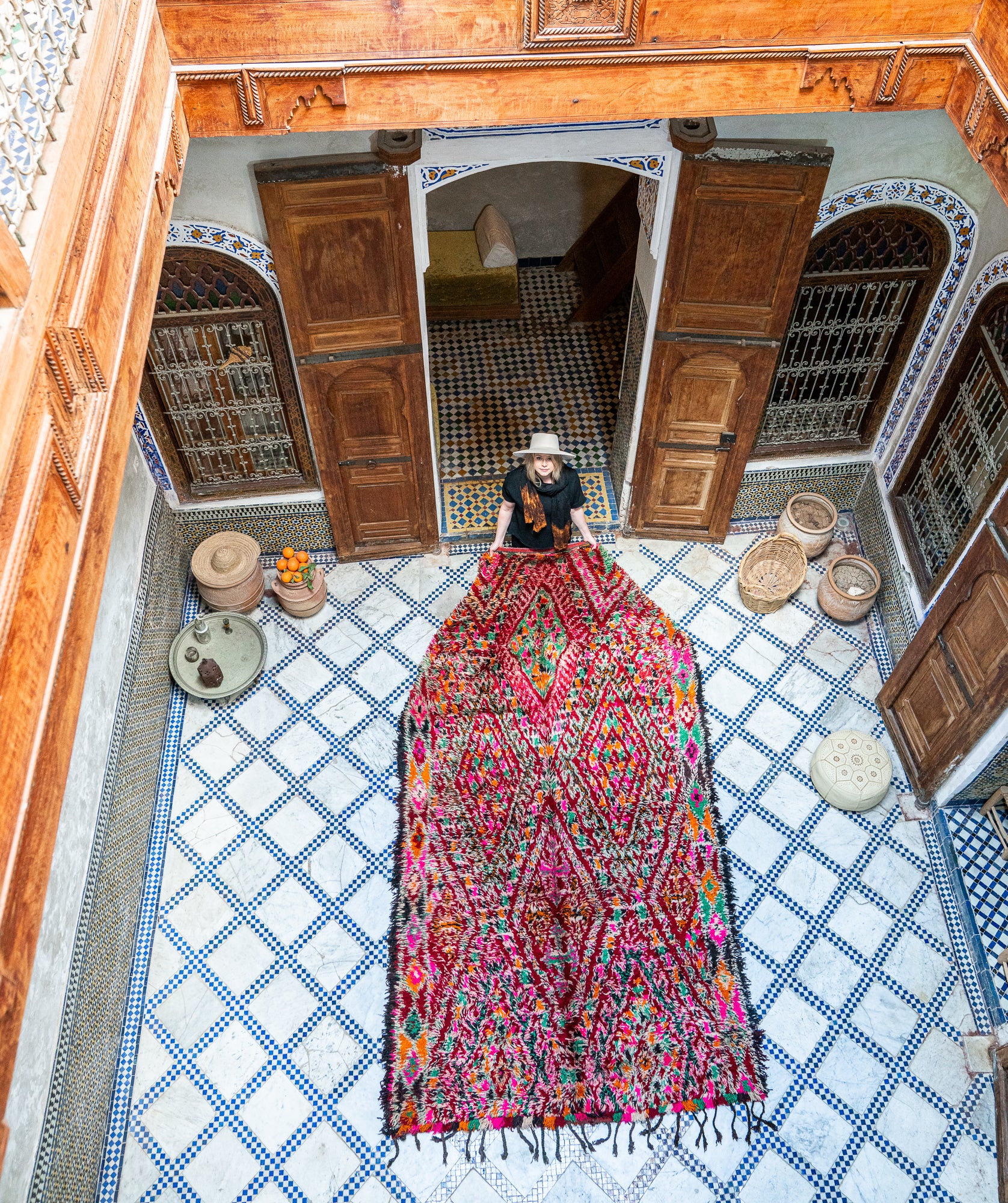 Marmoucha Vintage Rug "Melodia" 190x365 cm