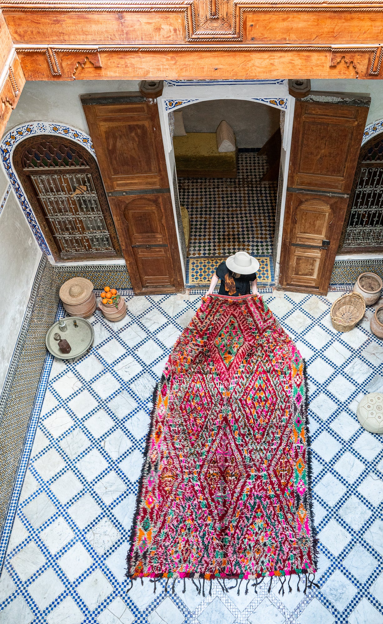 Marmoucha Vintage Rug "Melodia" 190x365 cm