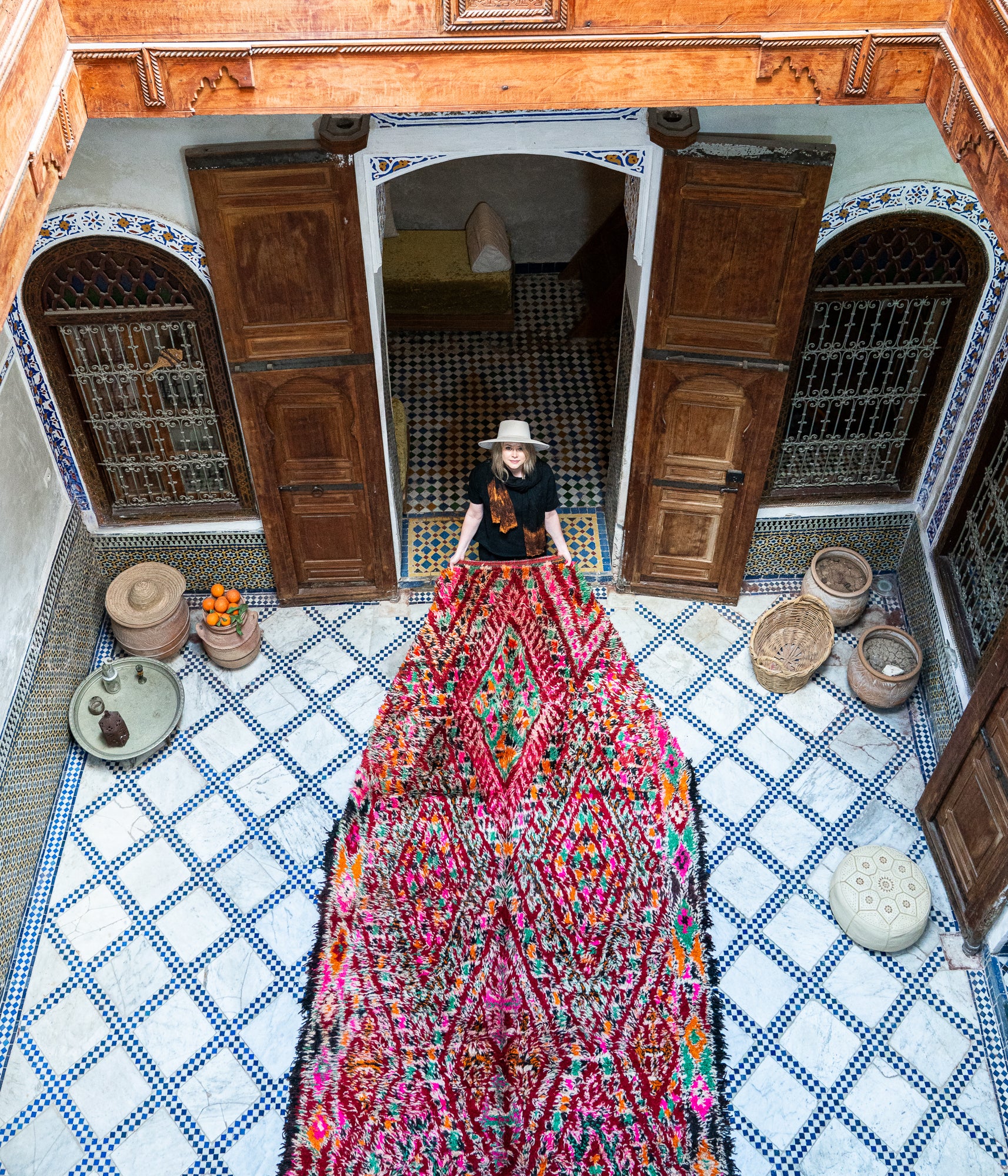 Marmoucha Vintage Rug "Melodia" 190x365 cm