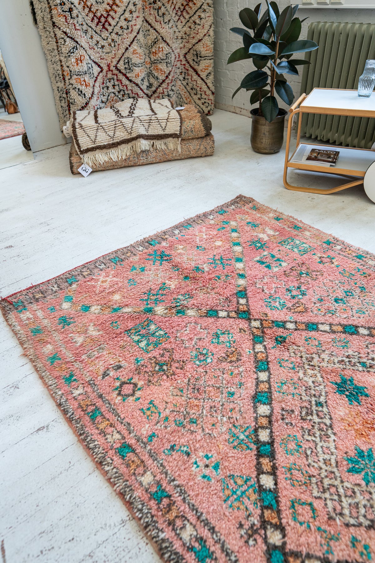 Guerrouane vintage-matto "Mermaid" 160x250 cm