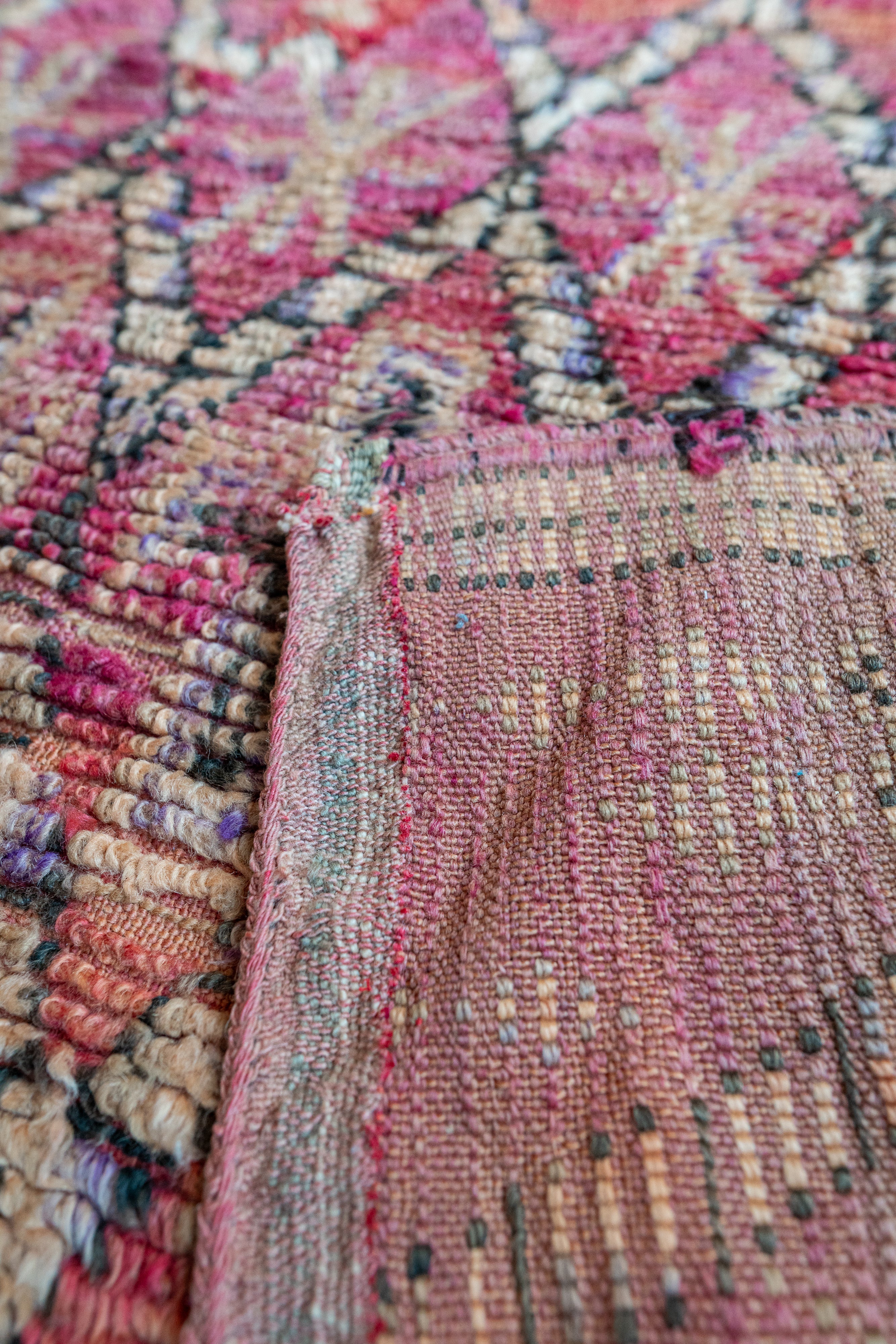 Azilal vintage matto "Mosaic" 190x205 cm