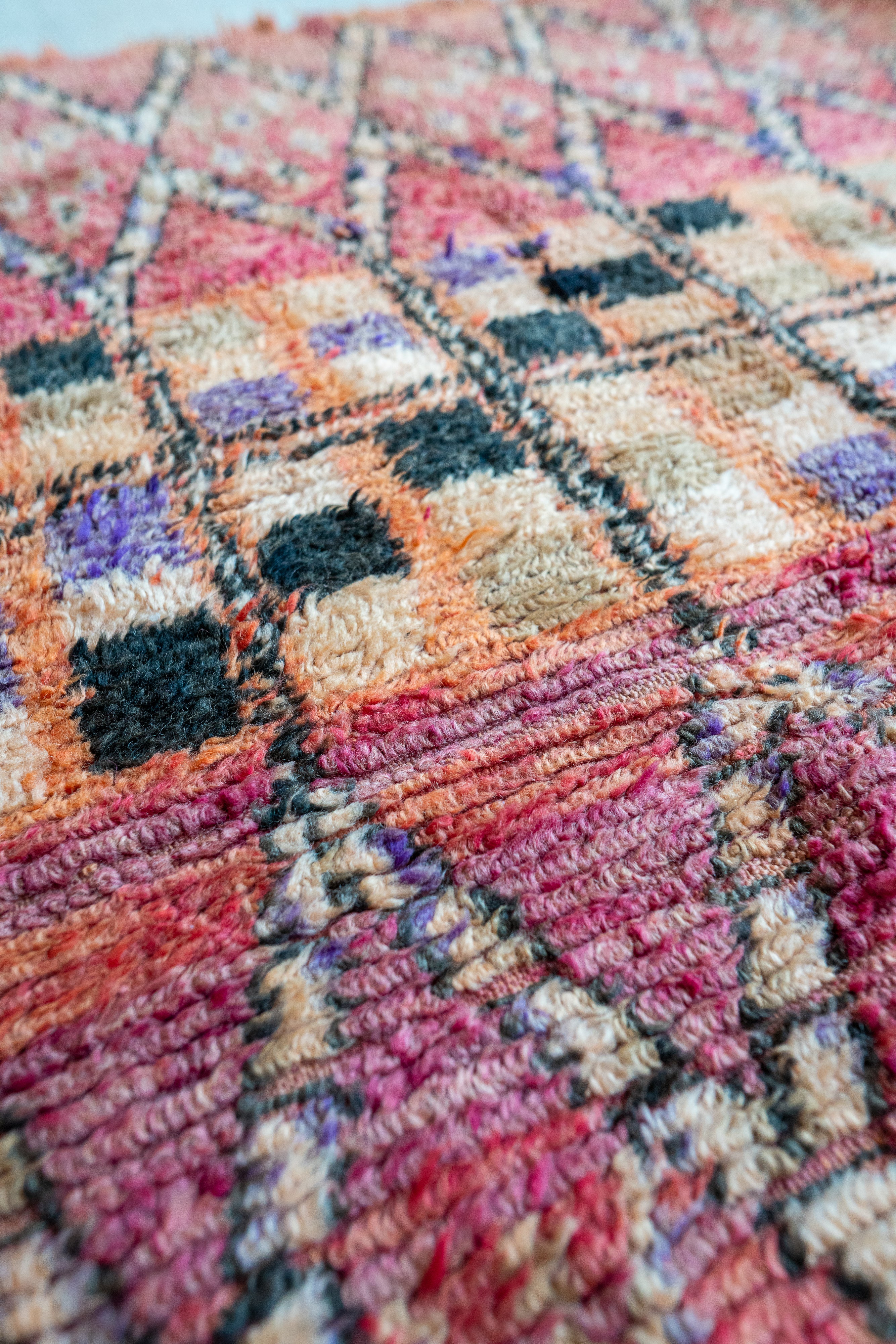 Azilal vintage matto "Mosaic" 190x205 cm