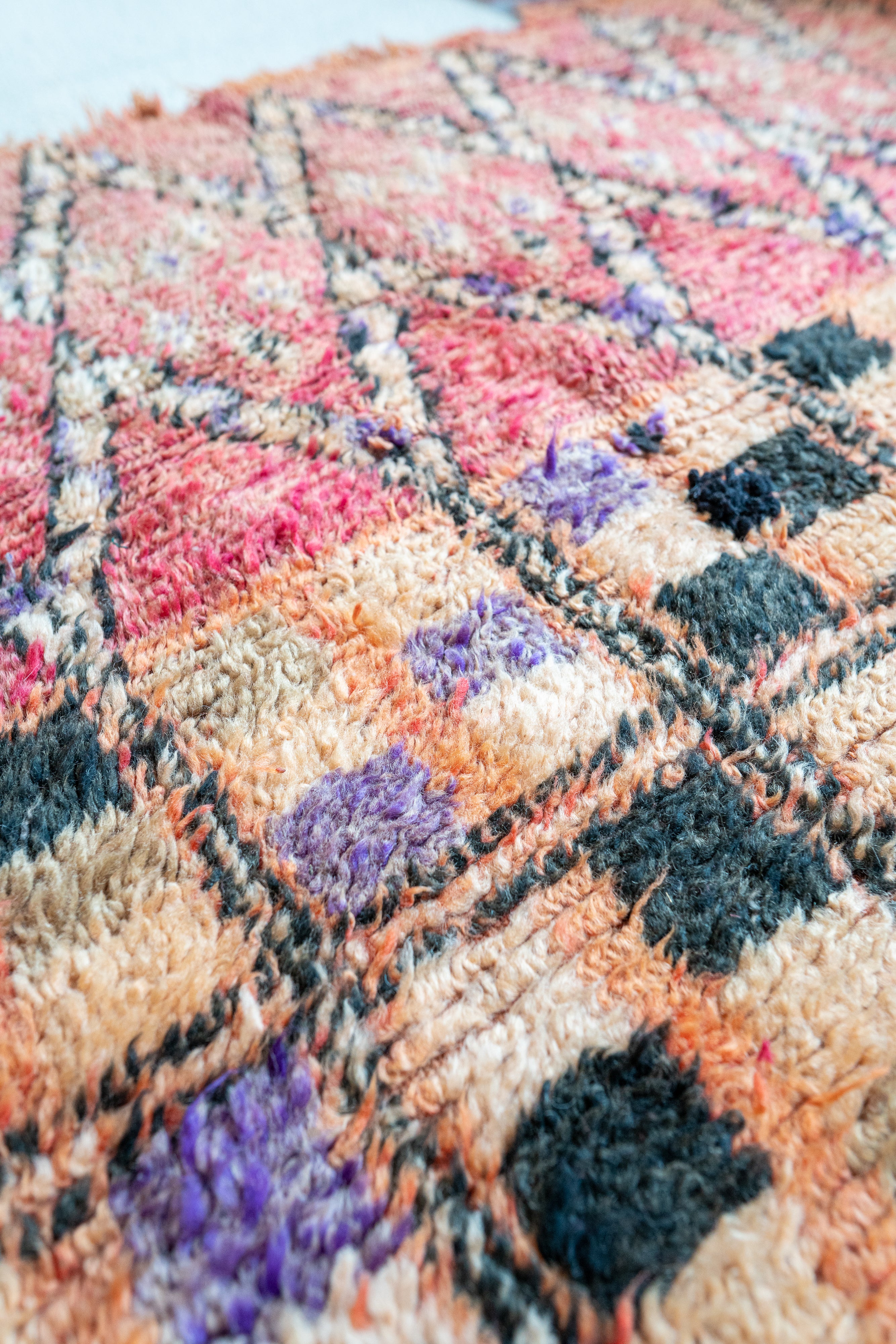 Azilal vintage matto "Mosaic" 190x205 cm