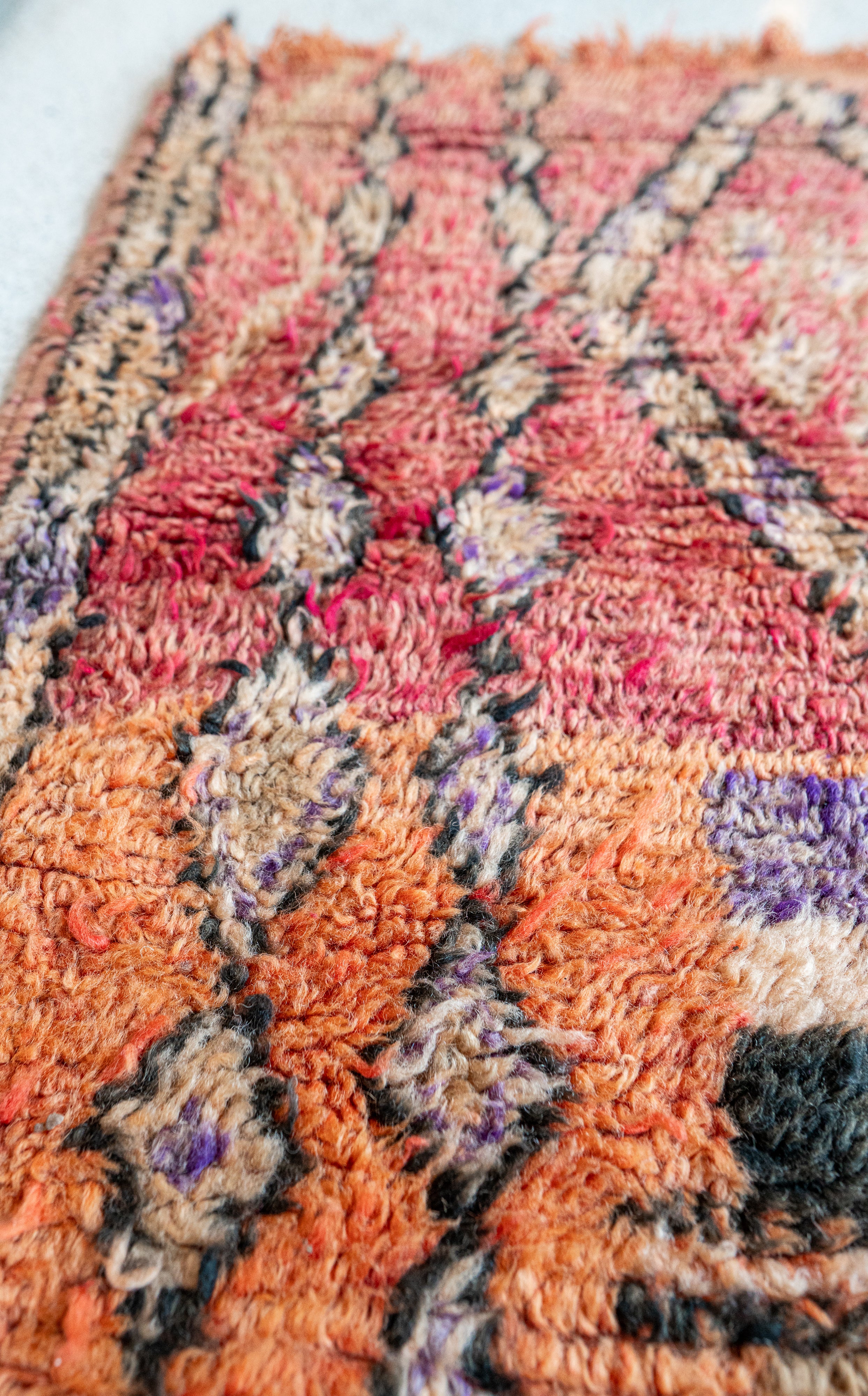 Azilal vintage matto "Mosaic" 190x205 cm