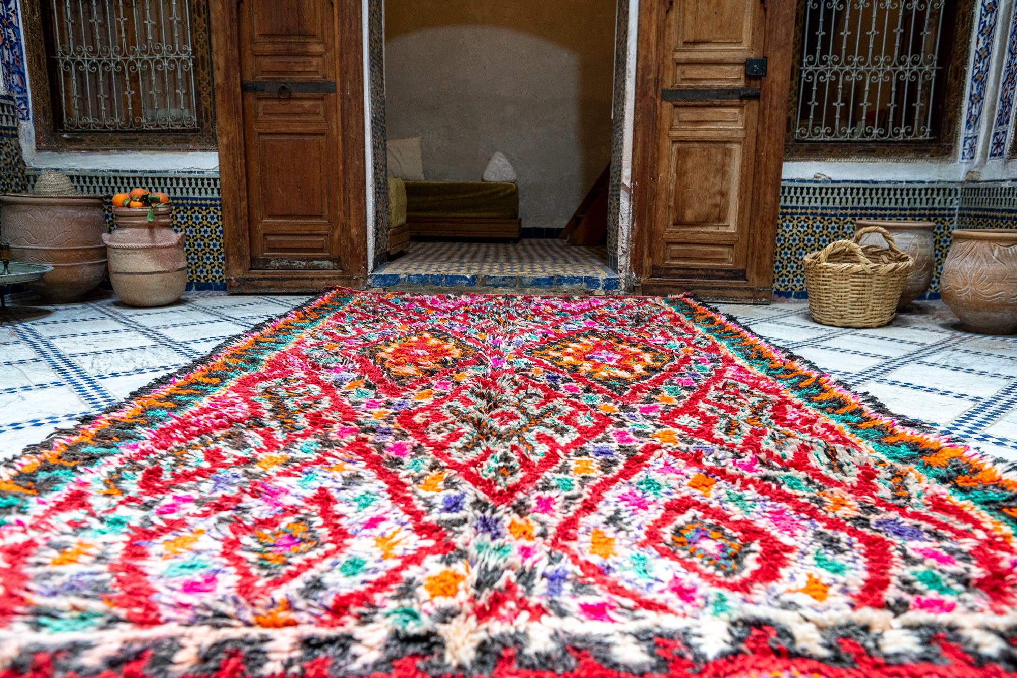 Marmoucha Vintage Rug "Oro Luna" 185x295 cm