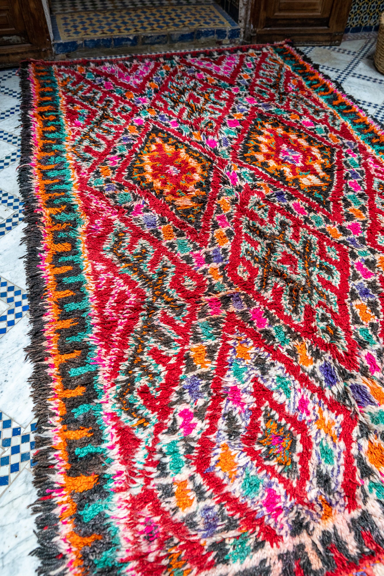 Marmoucha Vintage Rug "Oro Luna" 185x295 cm