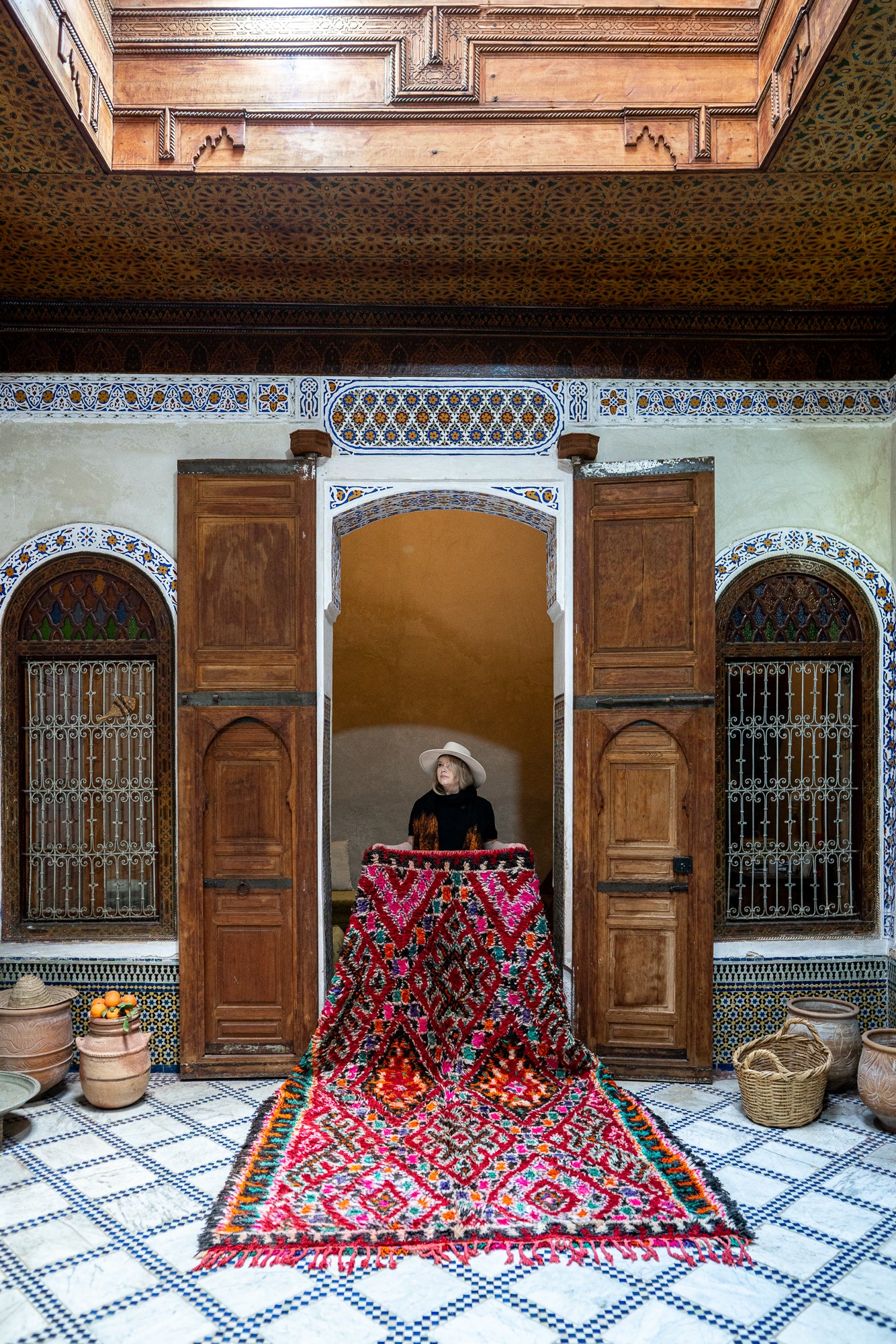 Marmoucha Vintage Rug "Oro Luna" 185x295 cm