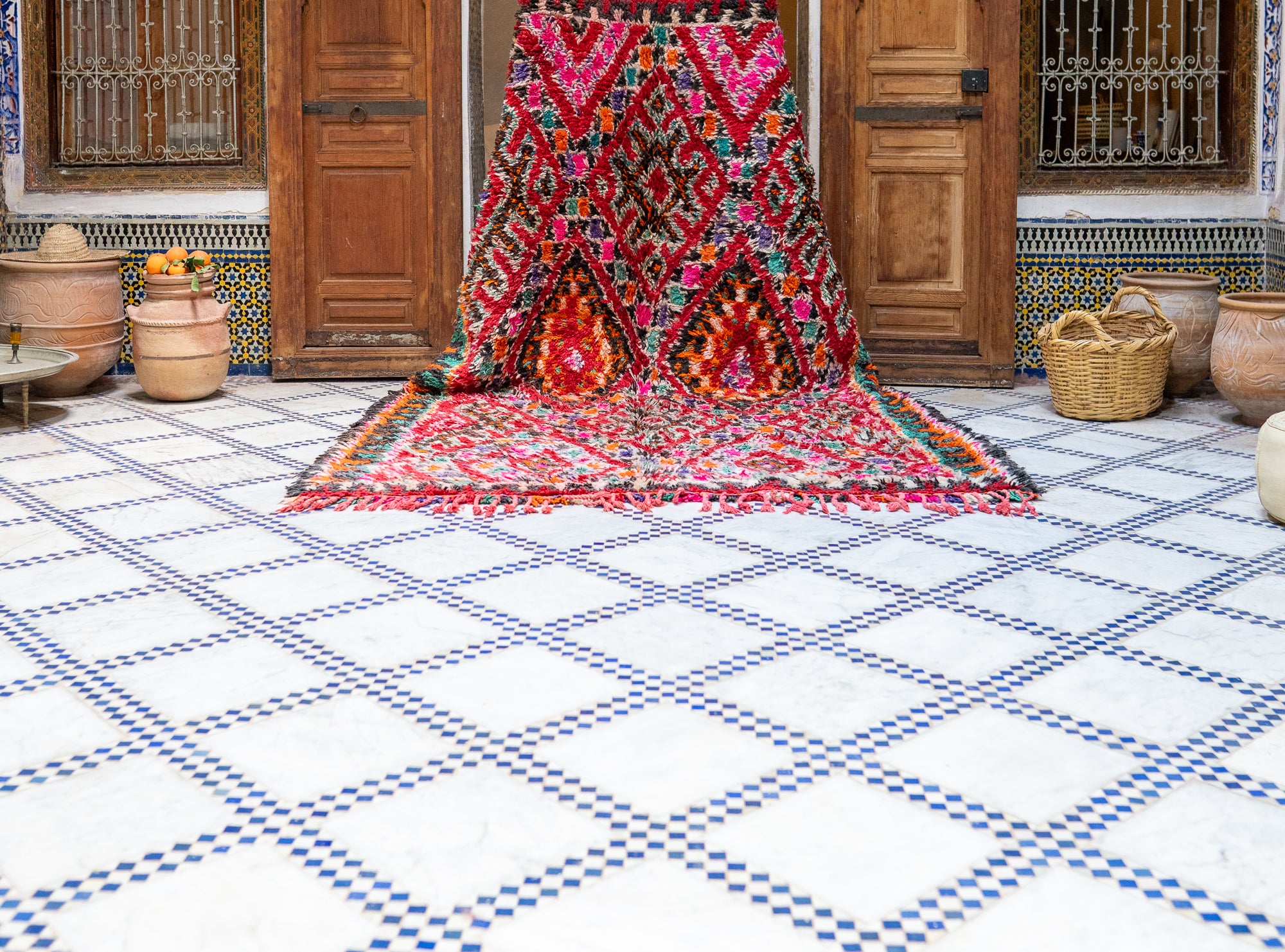 Marmoucha Vintage Rug "Oro Luna" 185x295 cm