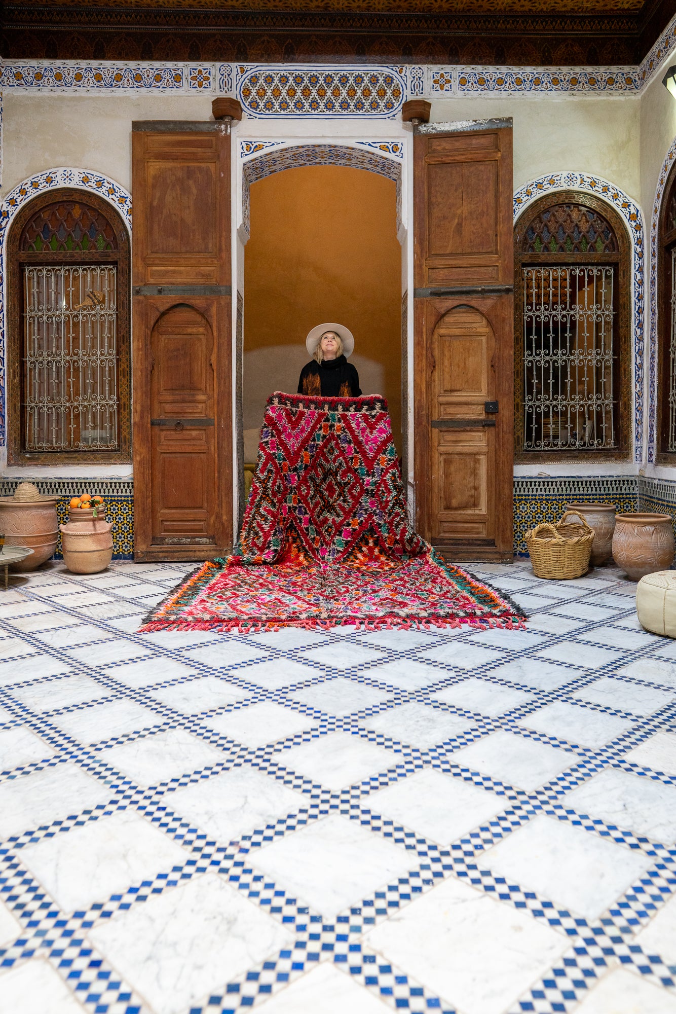 Marmoucha Vintage Rug "Oro Luna" 185x295 cm