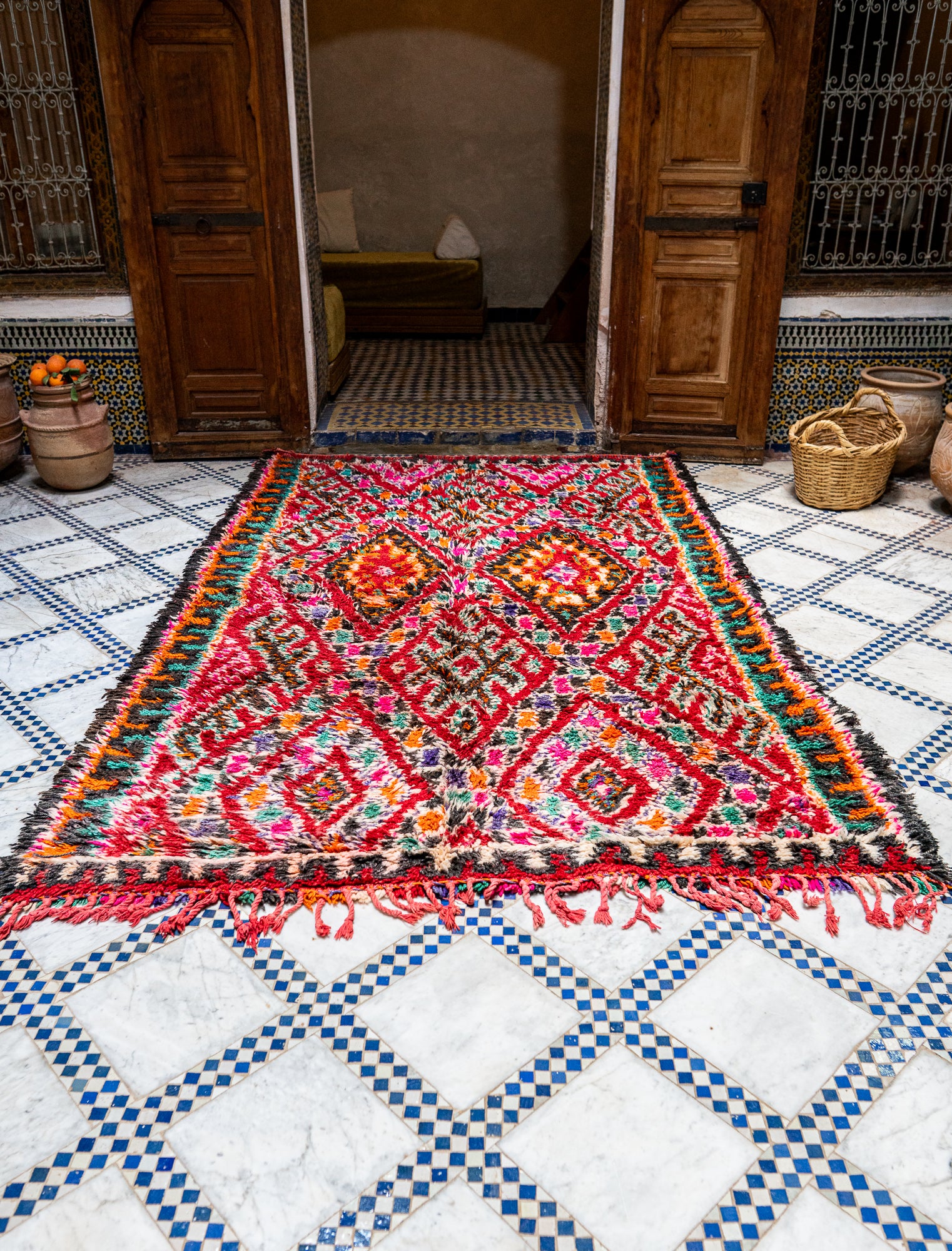 Marmoucha Vintage Rug "Oro Luna" 185x295 cm