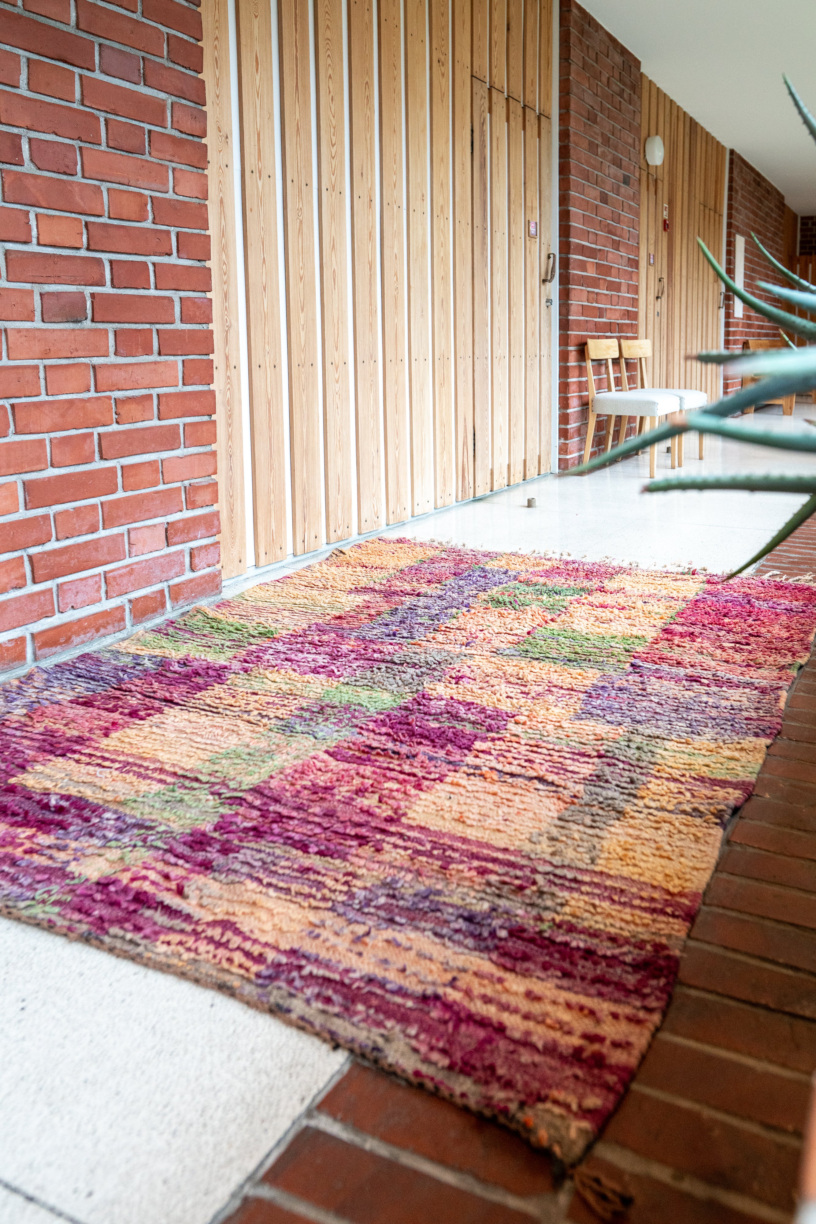 Boujad Vintage Rug “Shapes 2" 175x210 cm