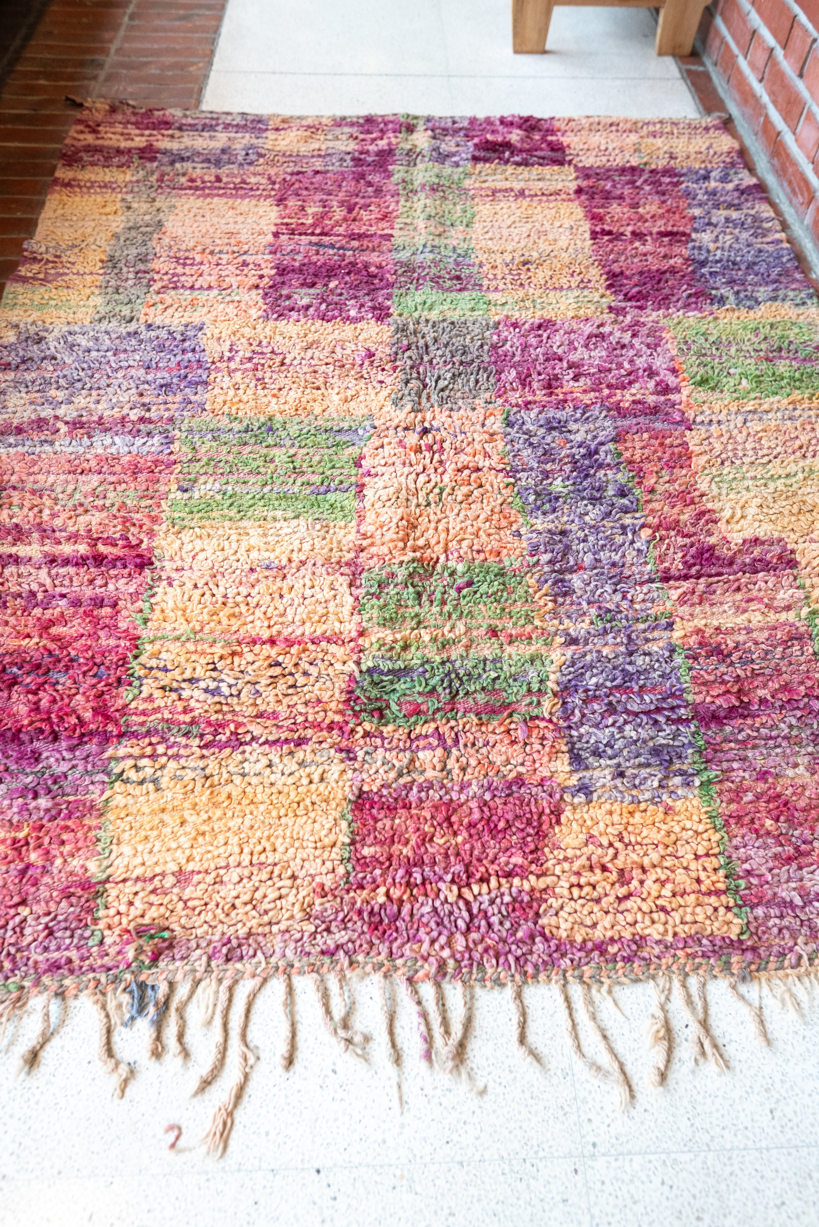 Boujad Vintage Rug “Shapes 2" 175x210 cm