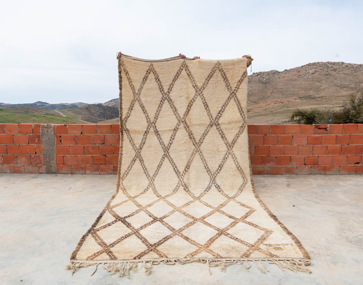 Beni Ouarain Rug "Sophisticated" 190x400 cm