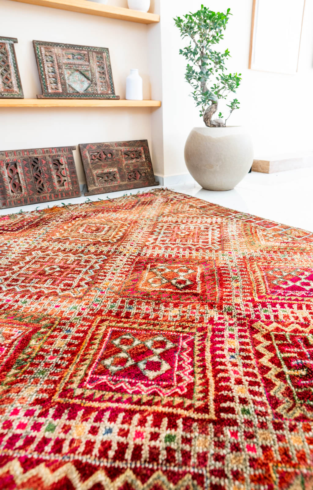 Guerrouane vintage-matto "Statement" 185x260 cm